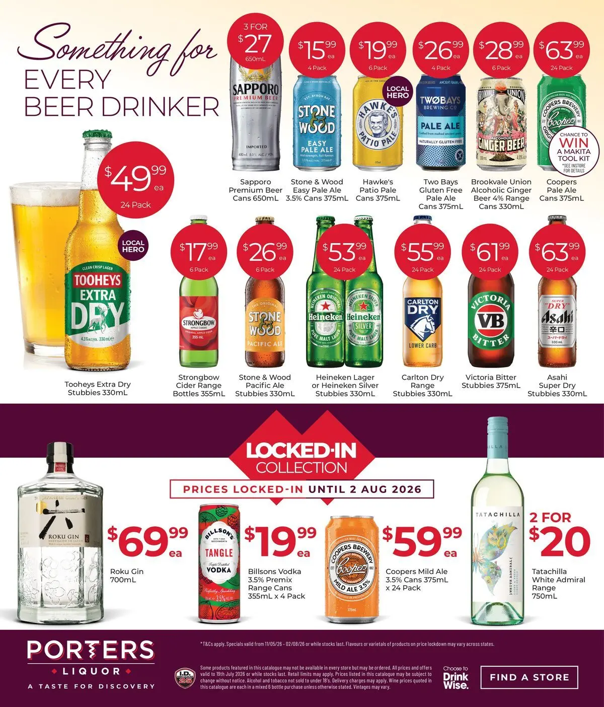 Deals - Discover Winter Favourites 06/07 - 05/07/2026 > weekly / monthly specials | Page: 8 | Products: Ginger, Wine, Gin, Wood