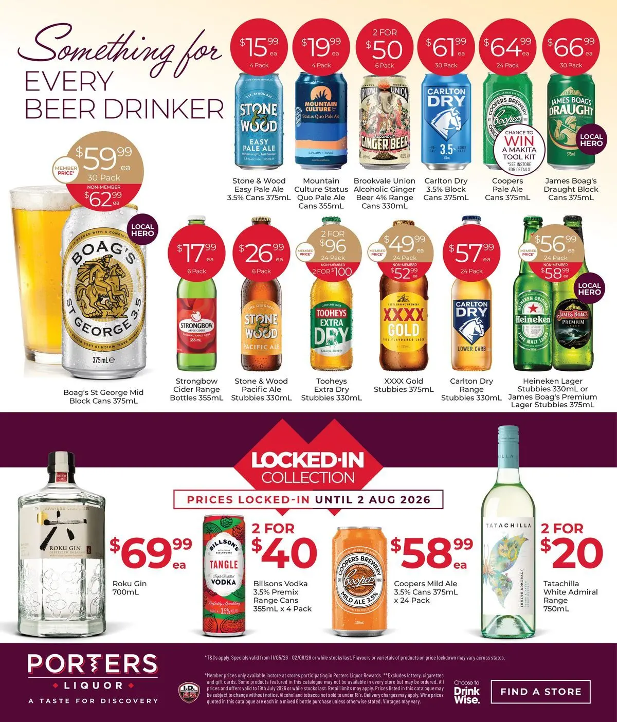 Deals - Discover Winter Favourites 06/07 - 05/07/2026 > weekly / monthly specials | Page: 8 | Products: Ginger, Wine, Vodka, Wood