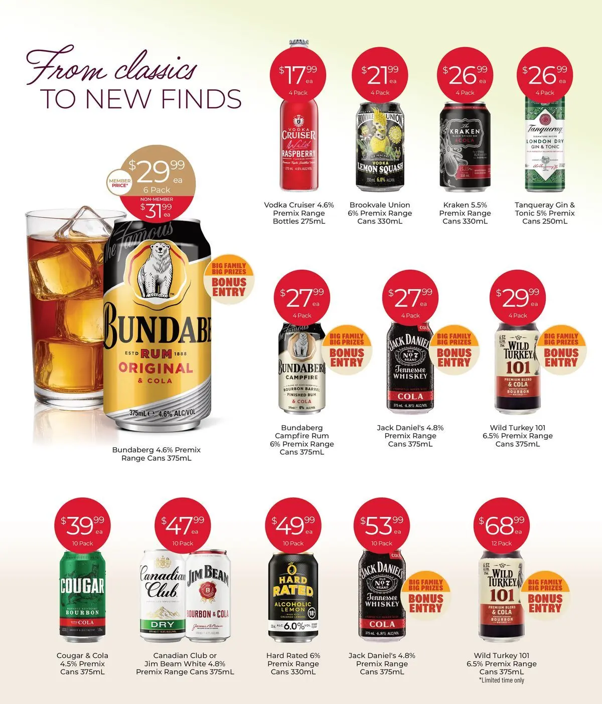 Deals - Discover Winter Favourites 06/07 - 05/07/2026 > weekly / monthly specials | Page: 7 | Products: Vodka, Whiskey, Rum, Squash