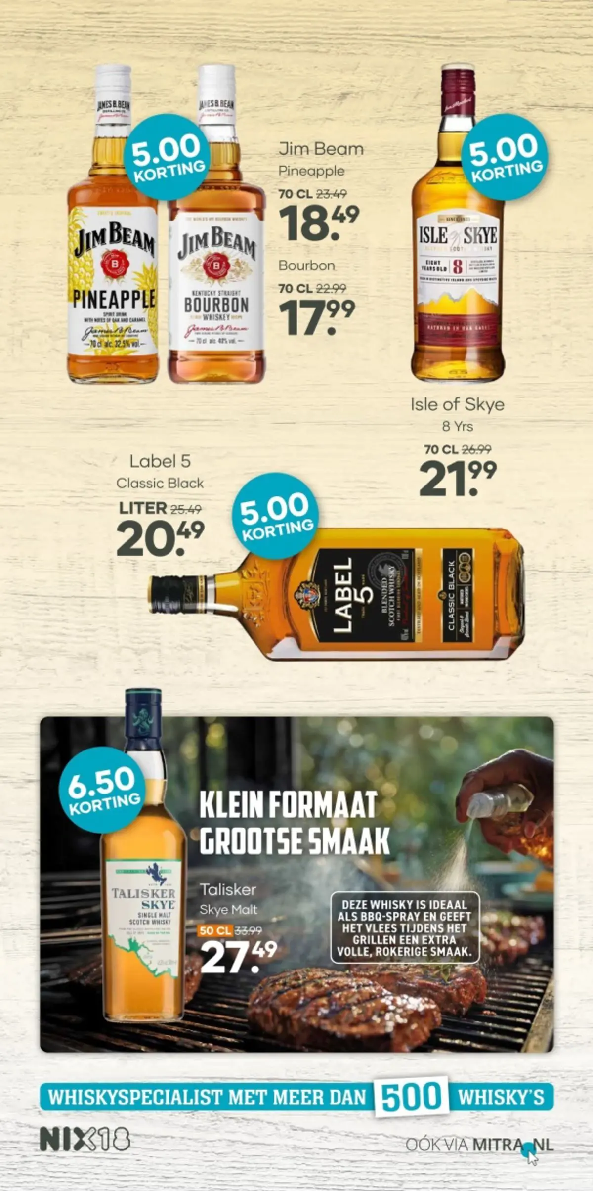 Mitra folder vanaf 05-07-2026 || NIEUWE | Pagina: 3 | Producten: Paradicsompüré, Kisperec, Bourbon, Whisky
