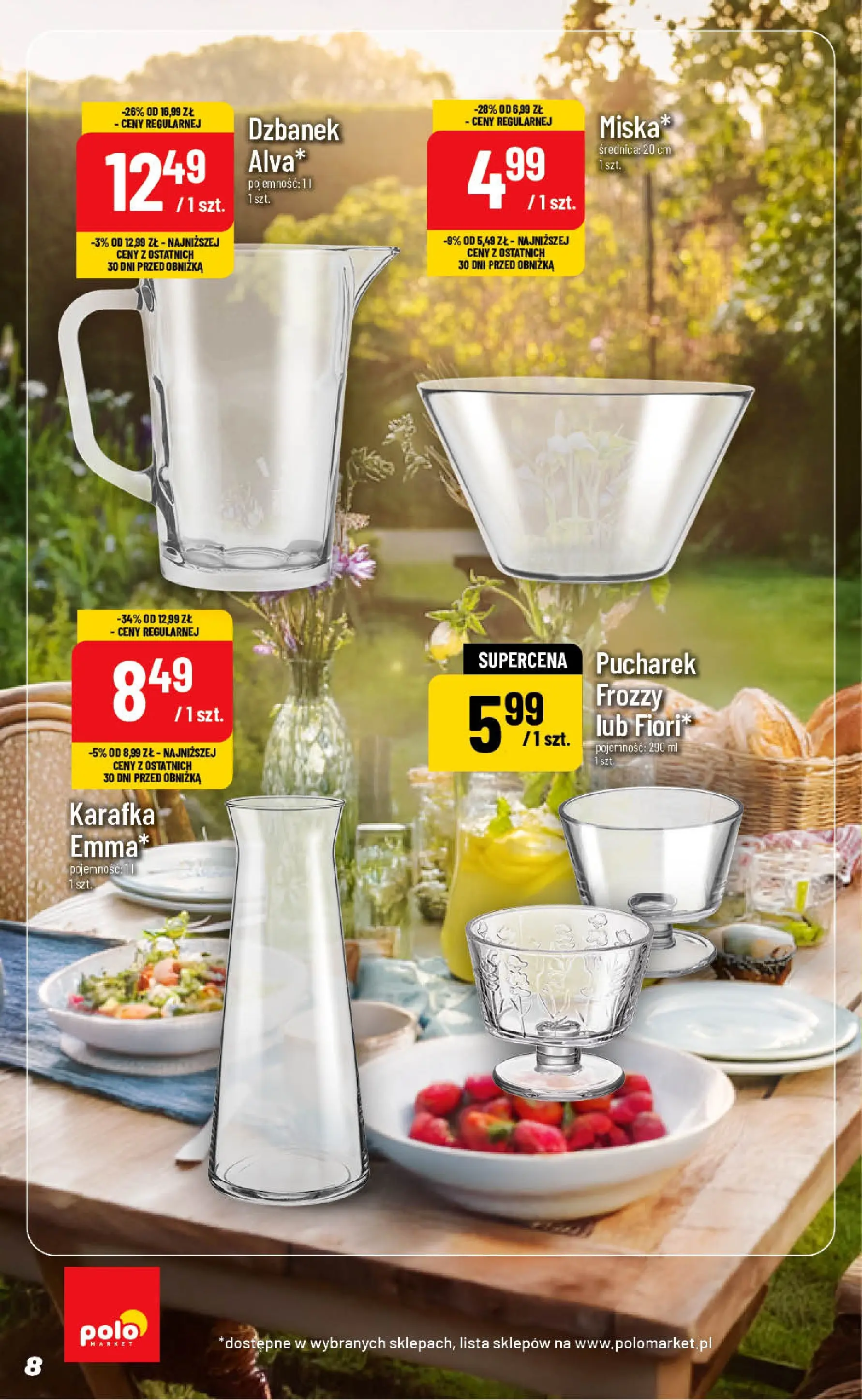 Nowa POLOmarket gazetka od jutra 01.07.2026 | Strona: 8 | Produkty: Dzbanek