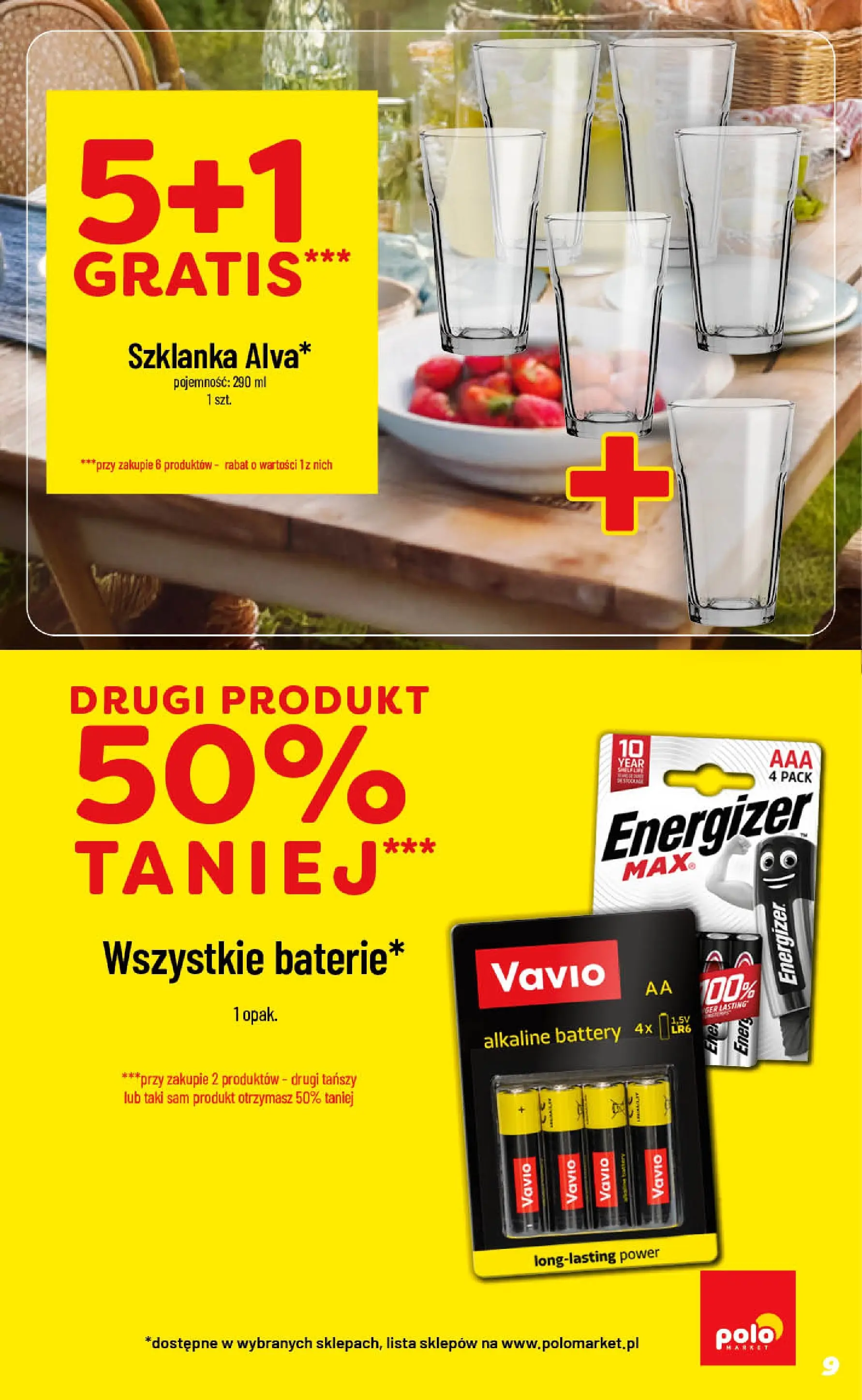 Nowa POLOmarket gazetka od jutra 01.07.2026 | Strona: 9 | Produkty: Szklanka