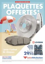 Autodistribution Plaquettes offertes - au 31.08.2026