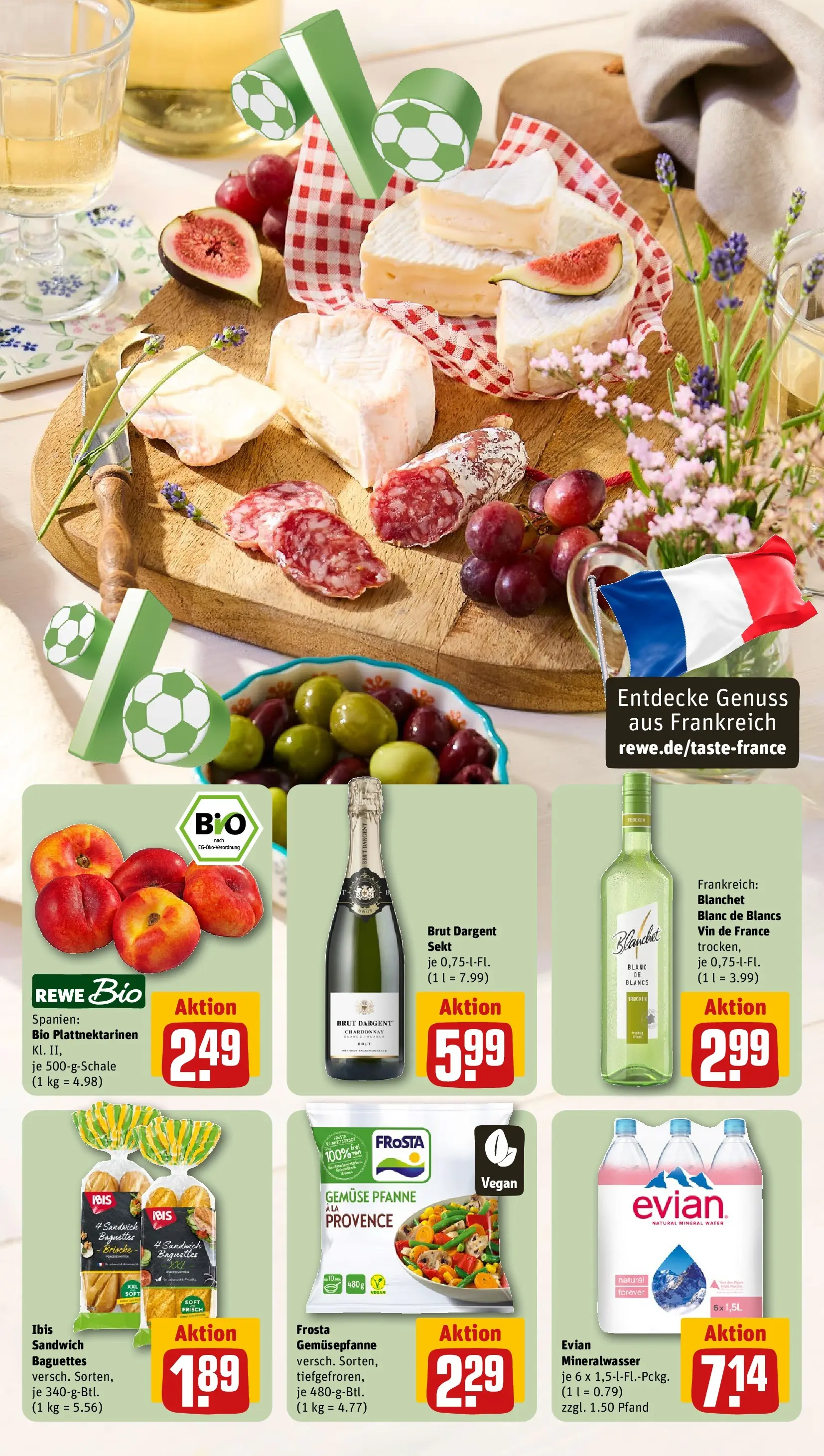 REWE Prospekt ab 05.07.2026 zum Blättern » Angebote | Seite: 5 | Produkte: Sekt, Frosta, Gemüse, Brut dargent