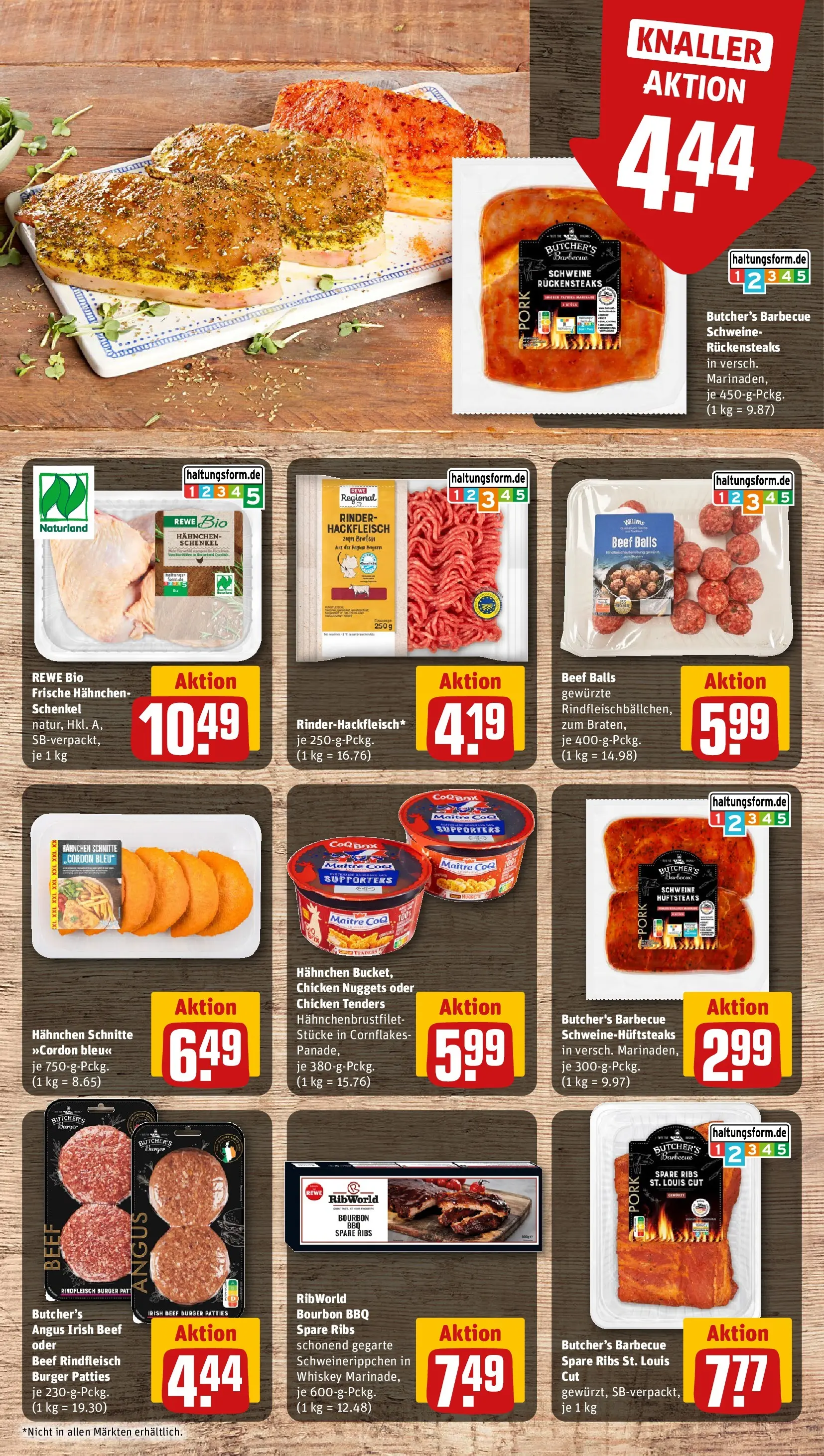REWE Prospekt ab 05.07.2026 zum Blättern » Angebote | Seite: 9 | Produkte: Spare ribs, Rindfleisch, Whiskey, Hackfleisch