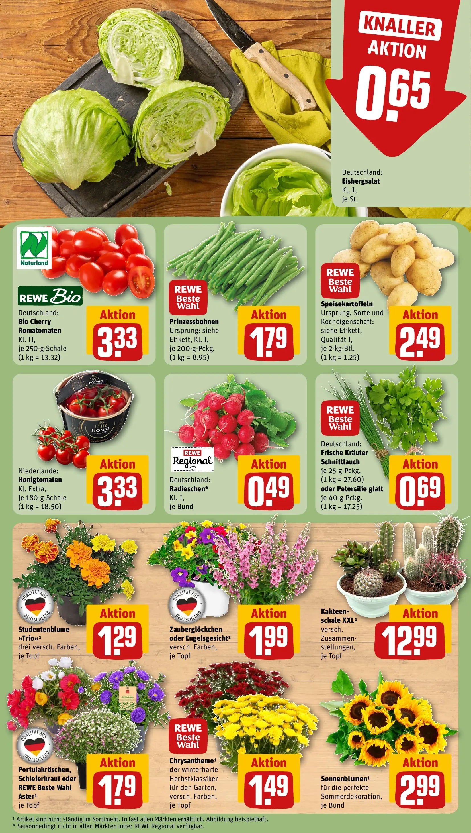 REWE Prospekt ab 05.07.2026 zum Blättern » Angebote | Seite: 7 | Produkte: Eisbergsalat, Petersilie
