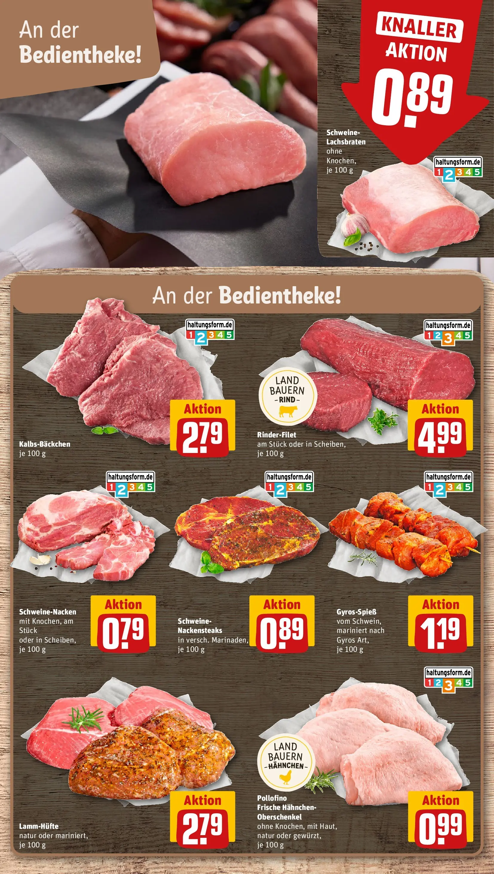 REWE Prospekt ab 05.07.2026 zum Blättern » Angebote | Seite: 10 | Produkte: Nackensteaks, Hahnchen, Rinderfilet, Schweinenacken