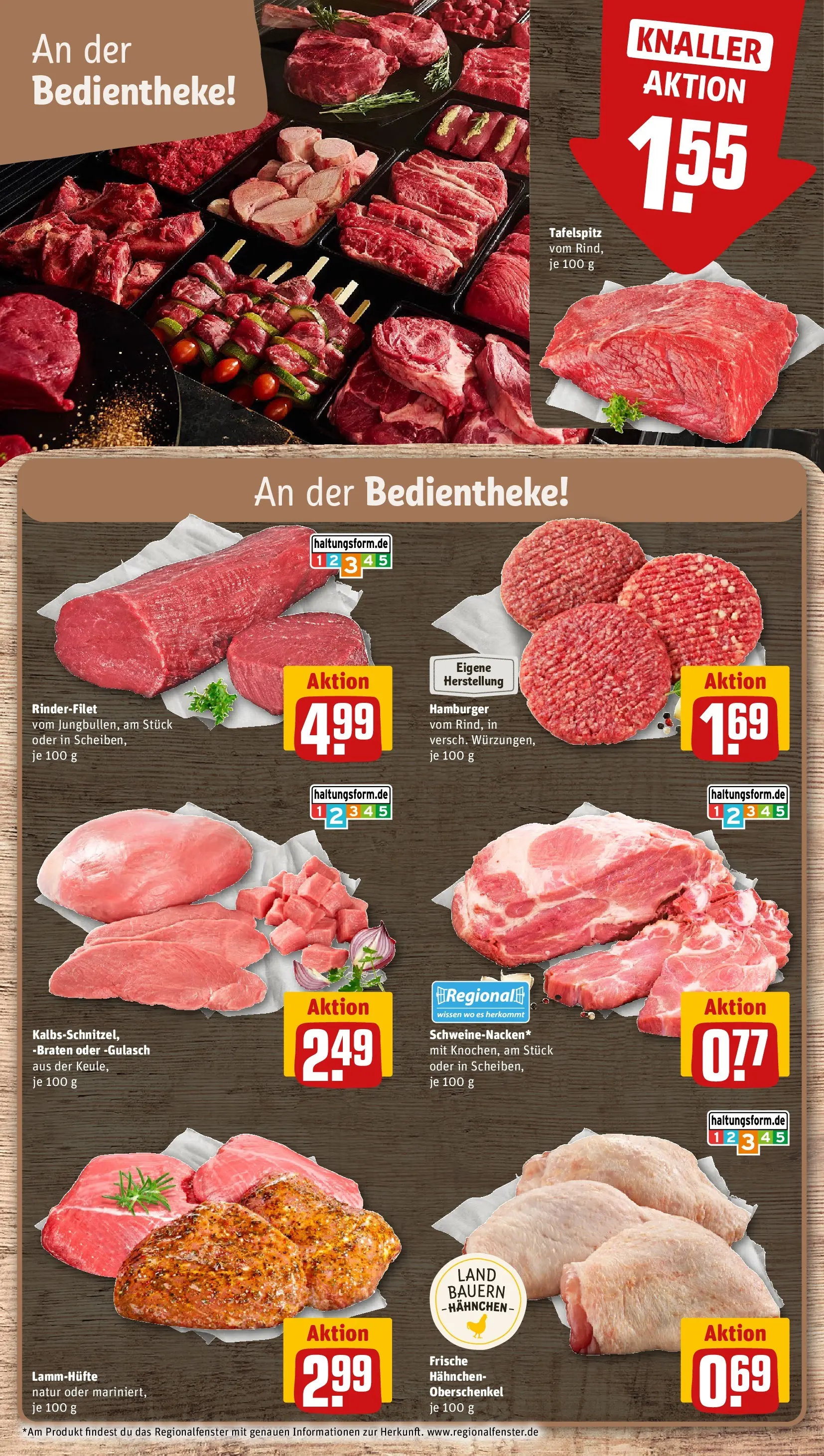REWE Prospekt ab 05.07.2026 zum Blättern » Angebote | Seite: 8 | Produkte: Tafelspitz, Hahnchen, Rinderfilet, Gulasch