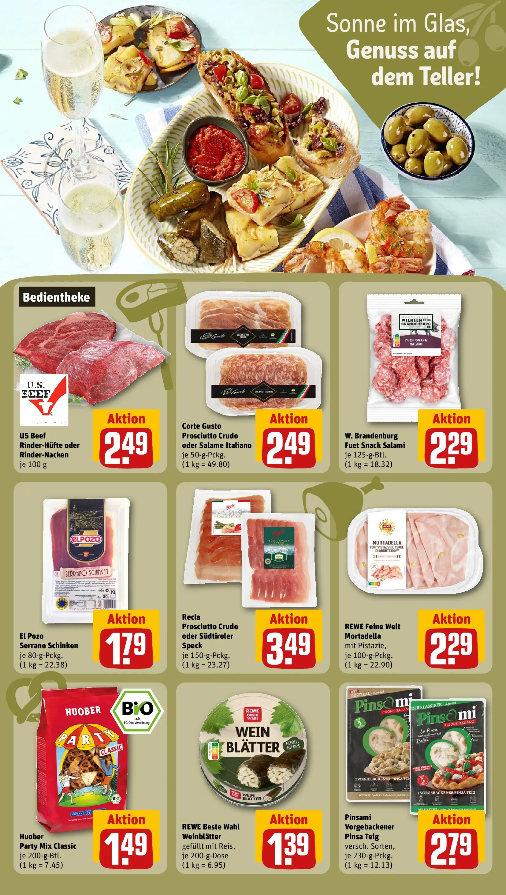 REWE Prospekt ab 05.07.2026 zum Blättern » Angebote | Seite: 19 | Produkte: Serrano schinken, Schinken, Wein, Reis