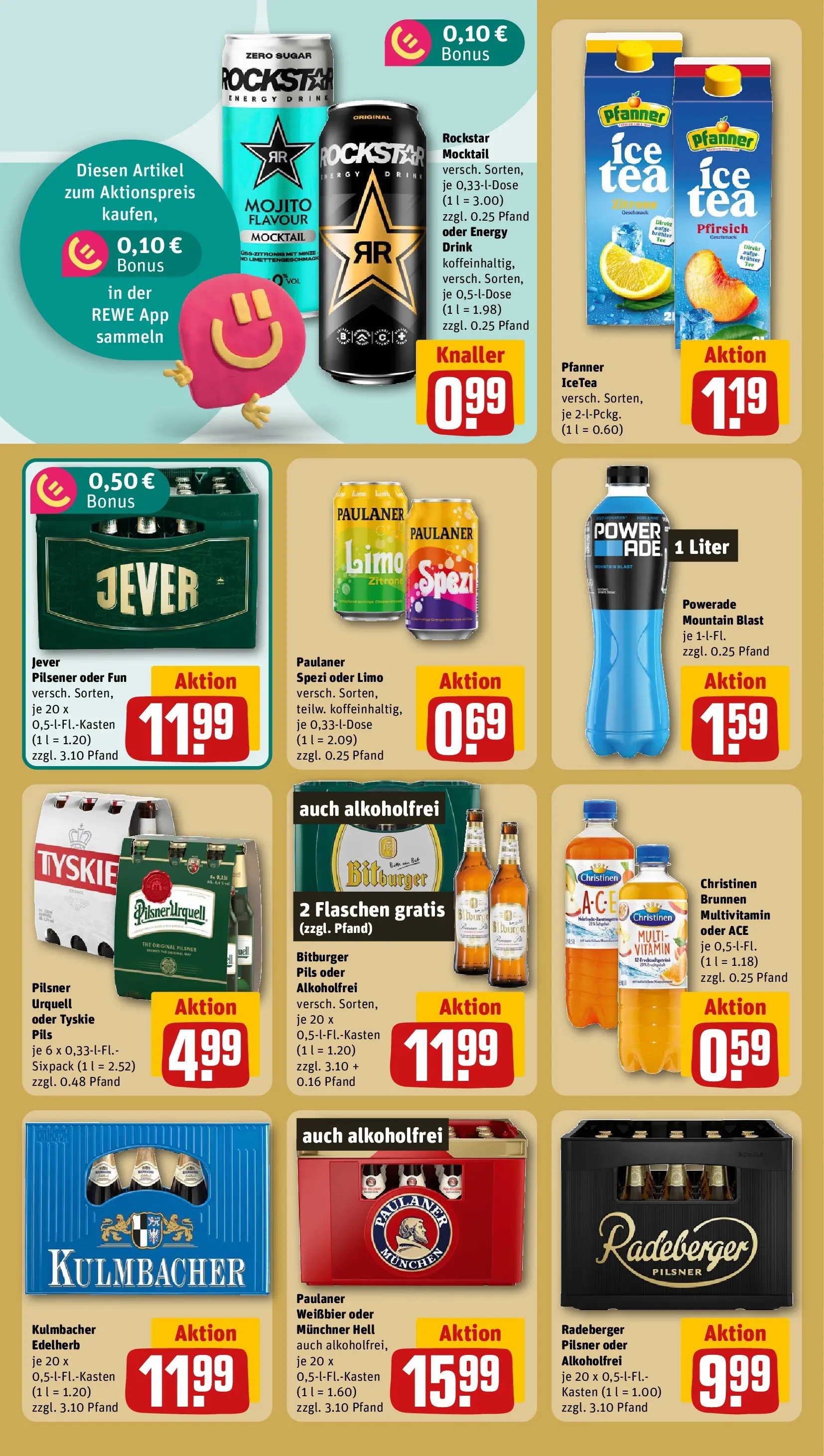 REWE Prospekt ab 05.07.2026 zum Blättern » Angebote | Seite: 22 | Produkte: Bitburger, Rockstar energy, Energy, Pils