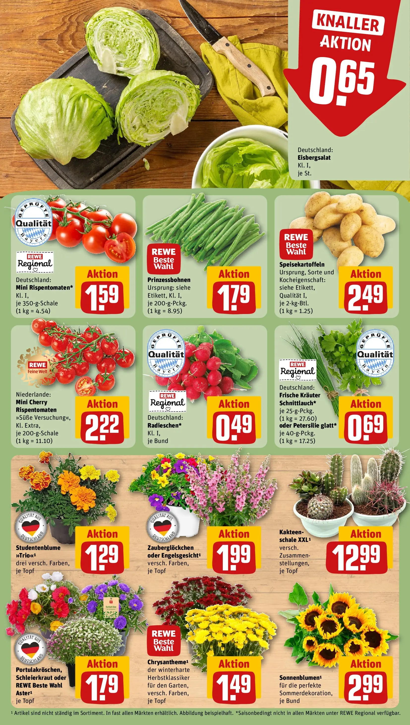 REWE Prospekt ab 05.07.2026 zum Blättern » Angebote | Seite: 7 | Produkte: Eisbergsalat, Petersilie