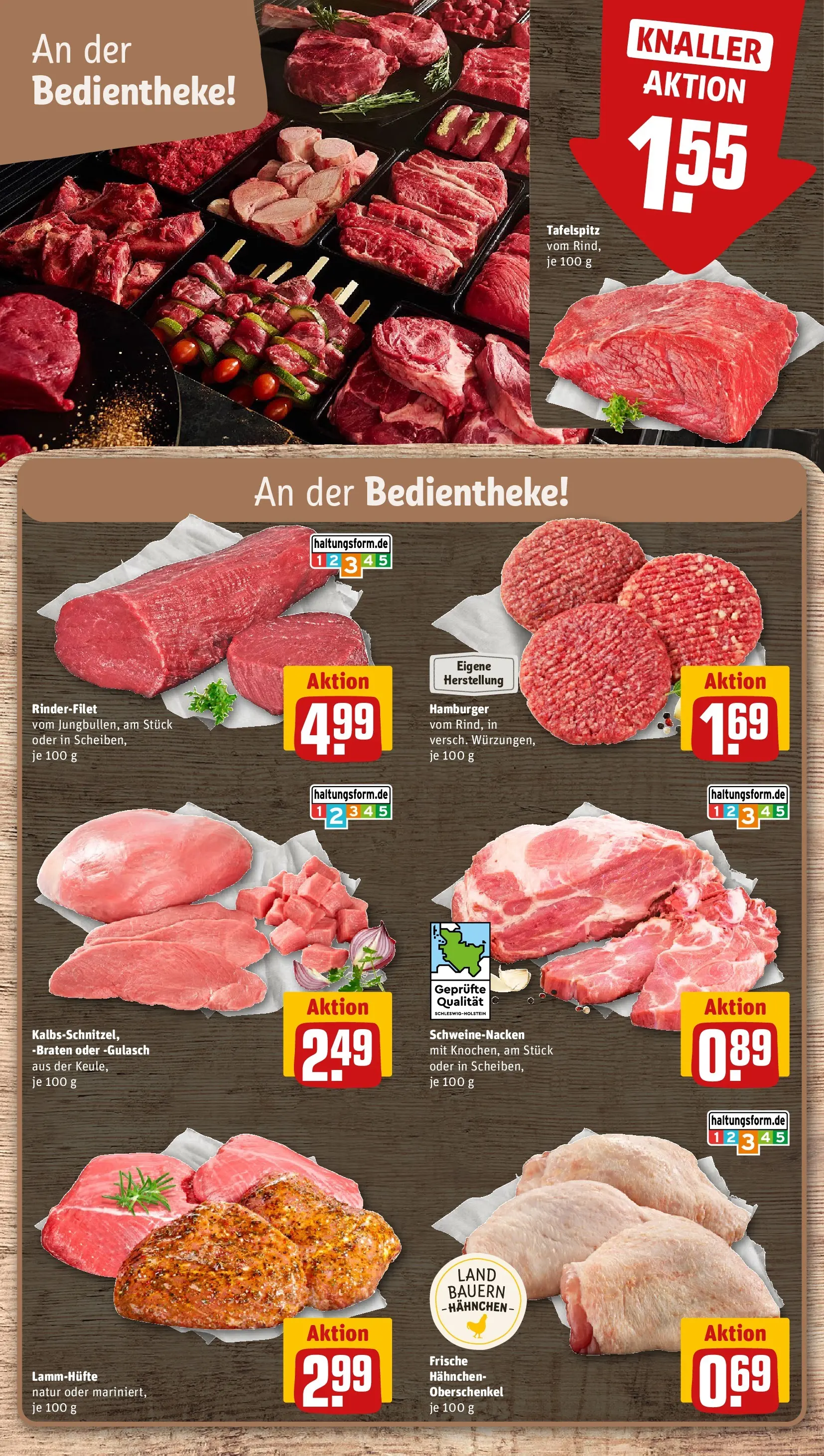 REWE Prospekt ab 05.07.2026 zum Blättern » Angebote | Seite: 8 | Produkte: Tafelspitz, Rinderfilet, Schweinenacken, Gulasch