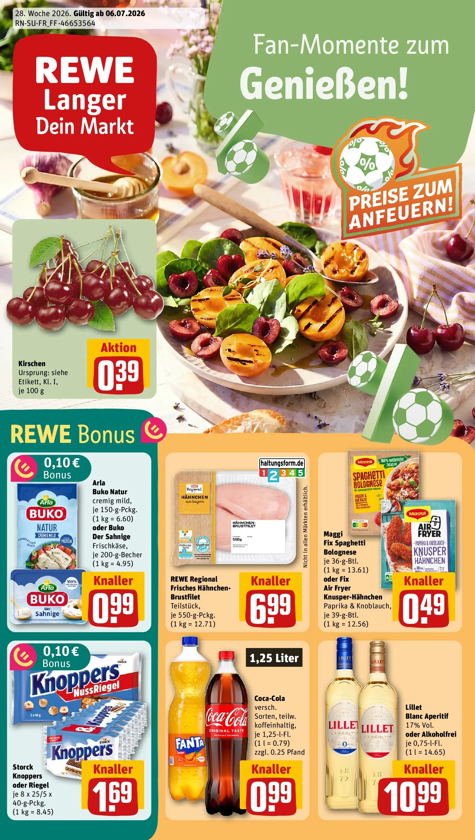REWE Prospekt ab 05.07.2026 zum Blättern » Angebote | Seite: 1 | Produkte: Maggi, Paprika, Arla buko, Knoppers
