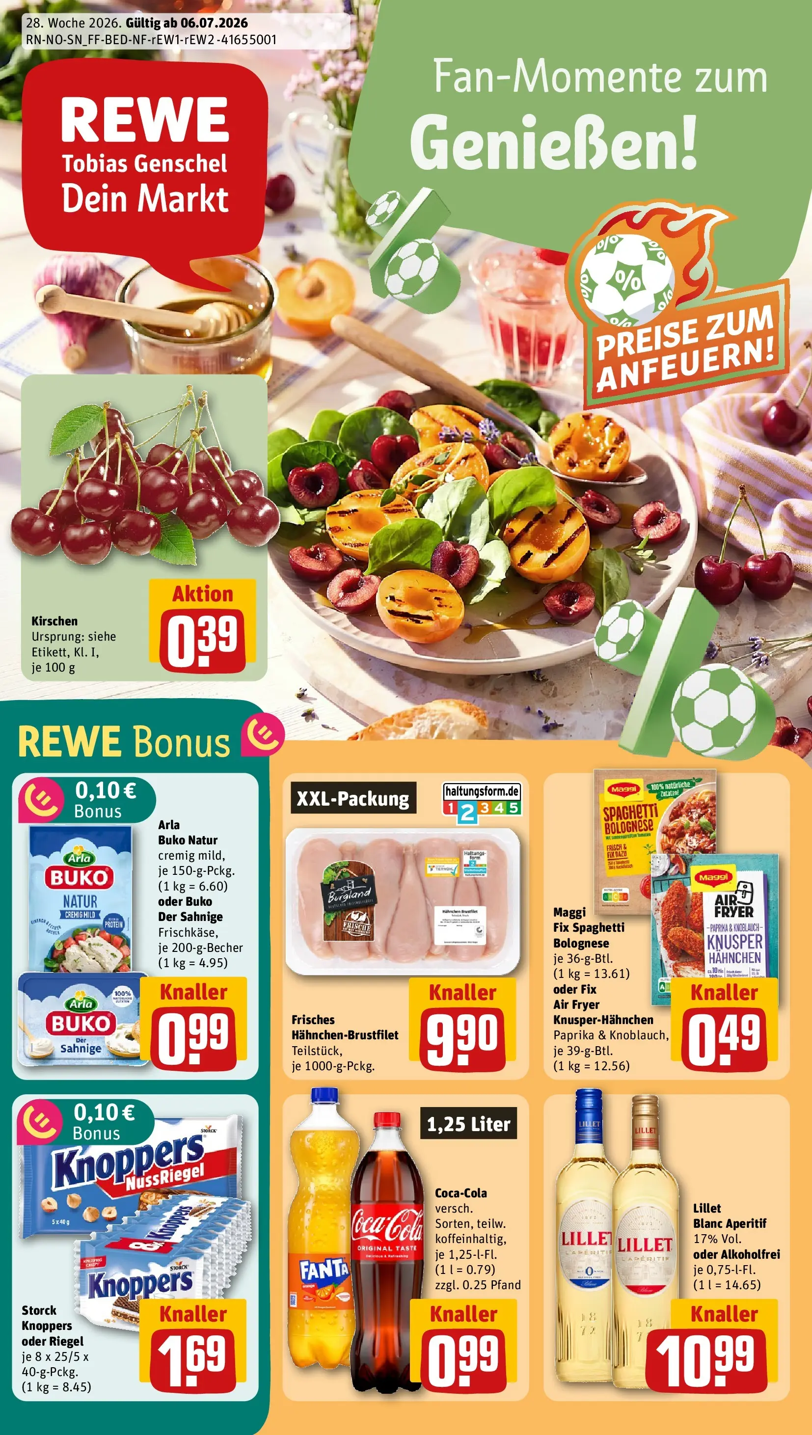 REWE Prospekt ab 05.07.2026 zum Blättern » Angebote | Seite: 1 | Produkte: Maggi, Lillet, Paprika, Knoblauch