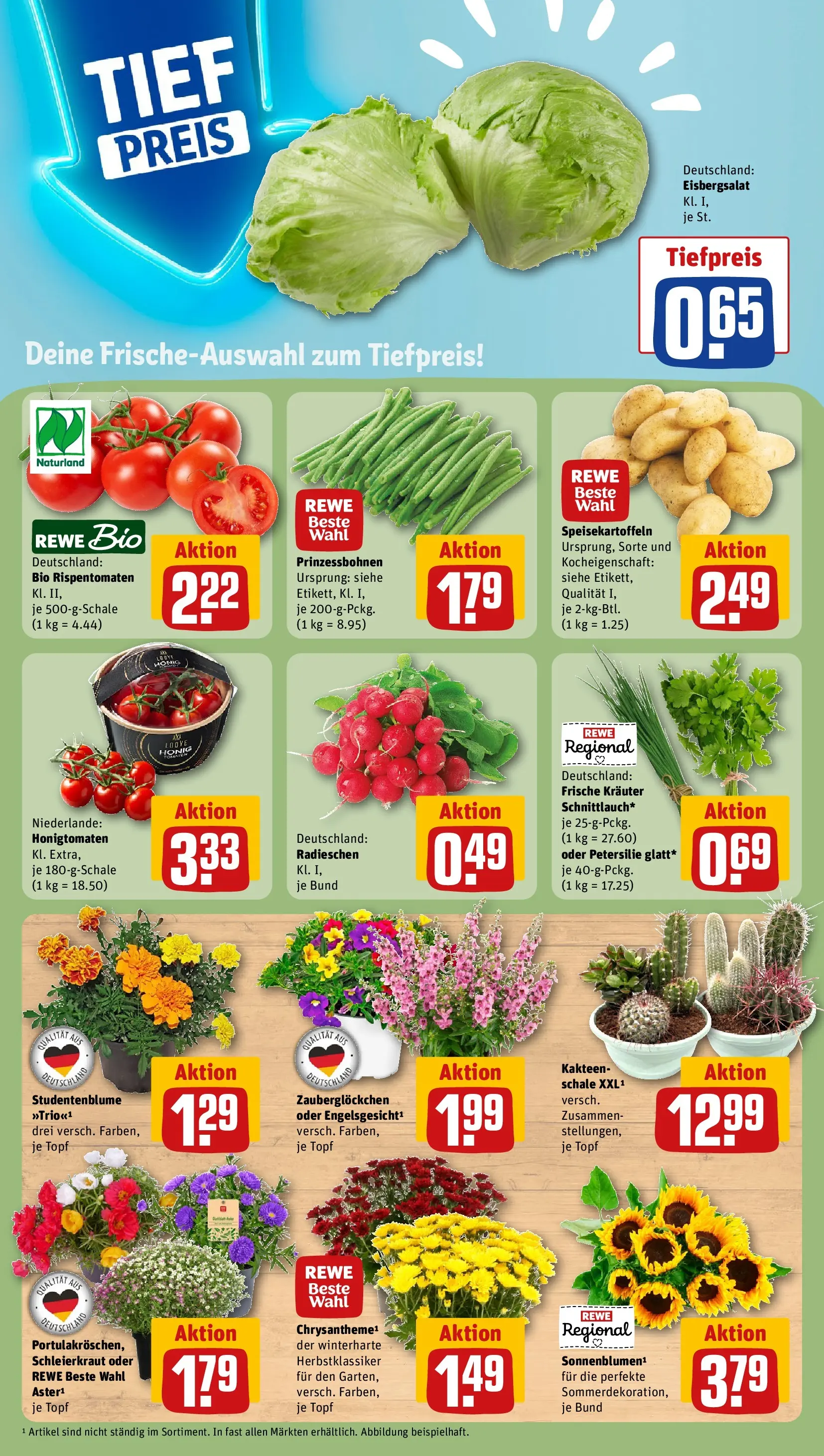 REWE Prospekt ab 06.07.2026 zum Blättern » Angebote | Seite: 5 | Produkte: Eisbergsalat, Petersilie