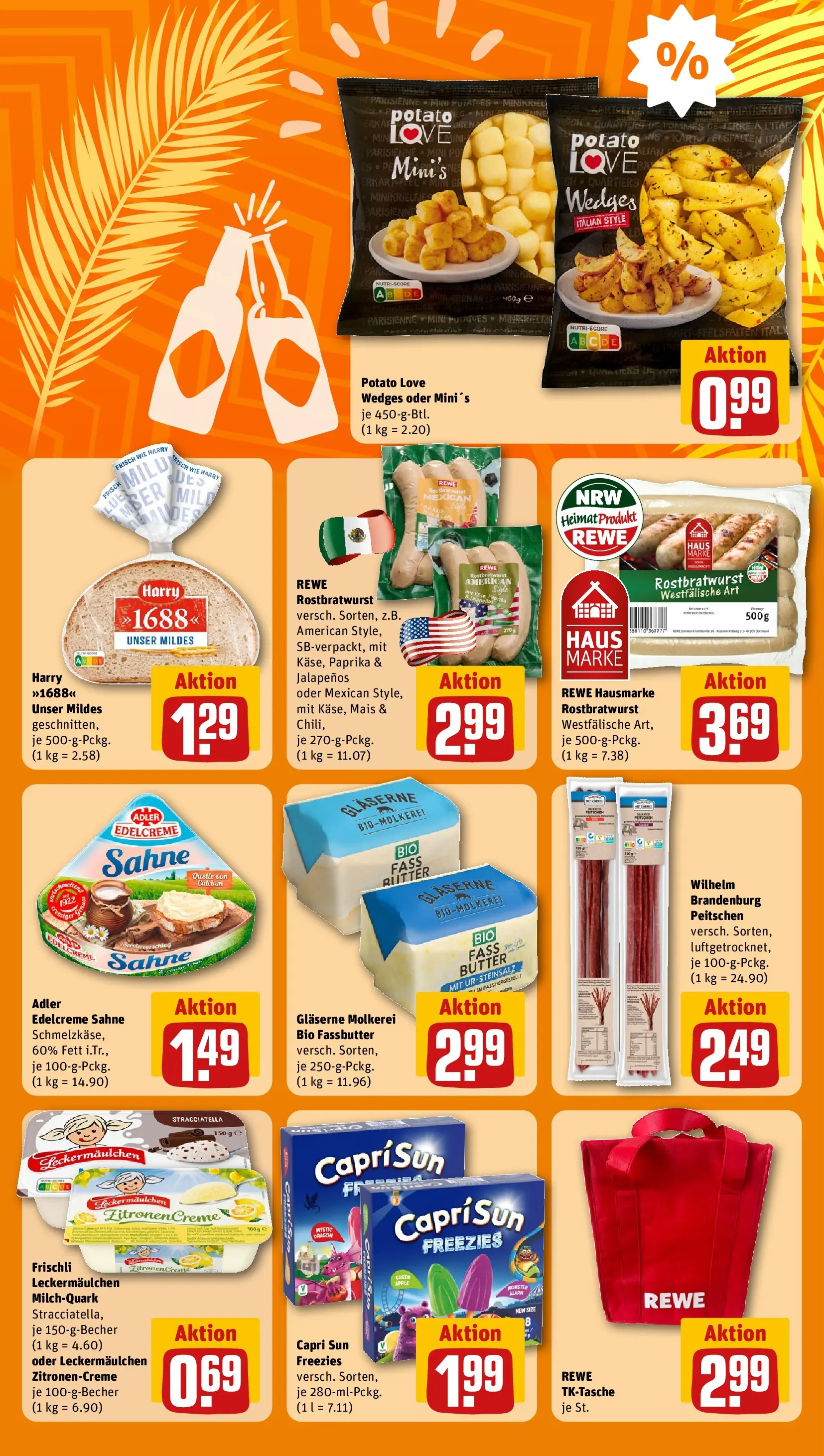 REWE Prospekt ab 06.07.2026 zum Blättern » Angebote | Seite: 15 | Produkte: Capri sun, Apple, Monster, Sahne