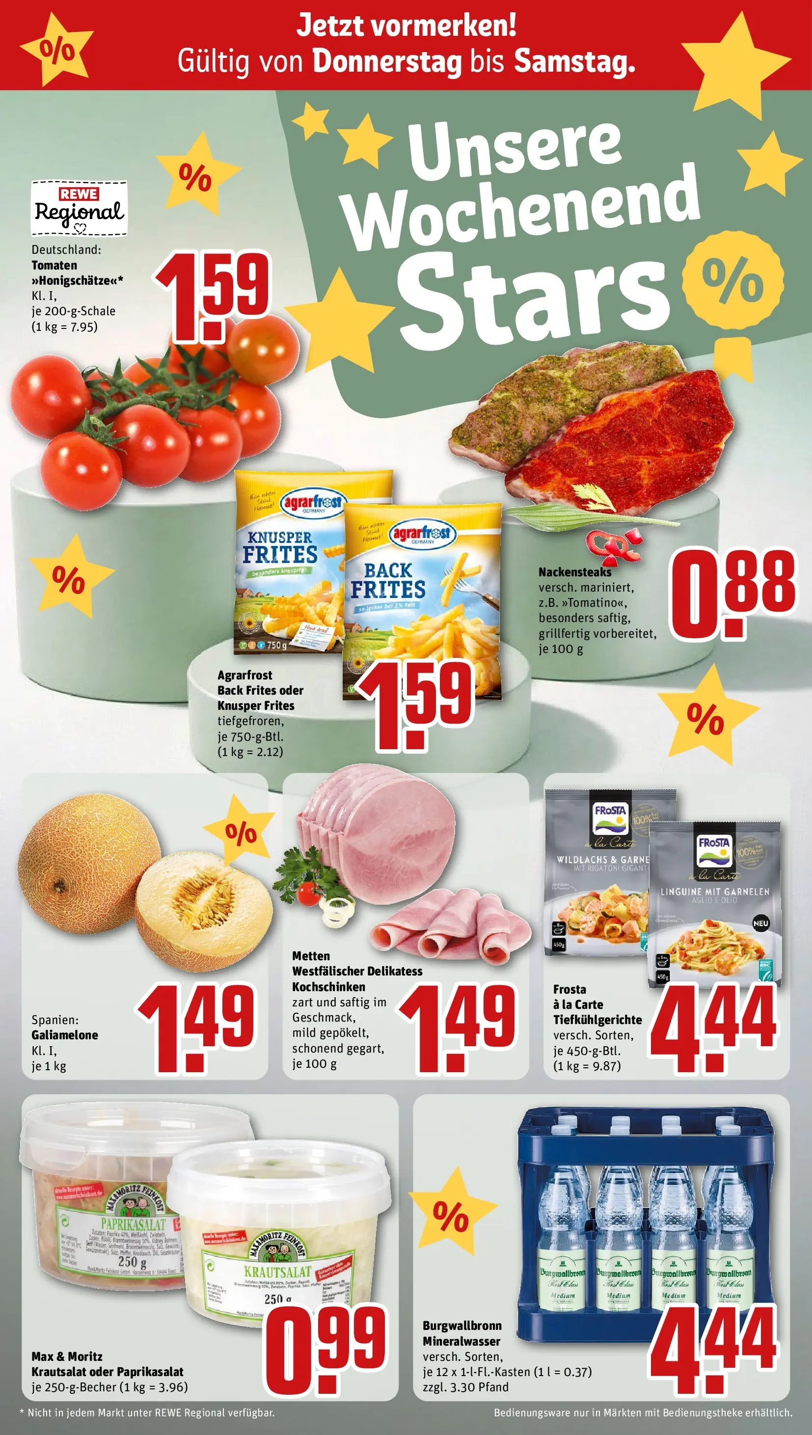 REWE Prospekt ab 06.07.2026 zum Blättern » Angebote | Seite: 26 | Produkte: Tomaten, Mineralwasser, Frosta, Paprika