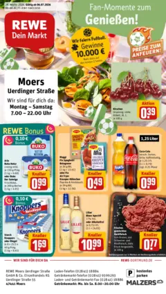 Rewe Prospekt Moers ab 05.07.2026 gültig Rewe Prospekt Moers ab 05.07.2026 gültig