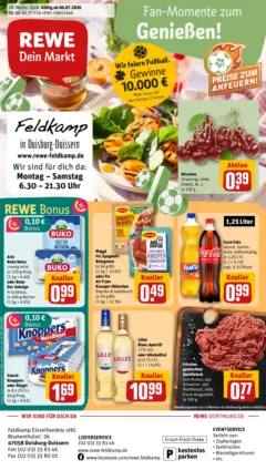 Rewe Prospekt Duisburg / Duissern ab 06.07.2026 gültig Rewe Prospekt Duisburg / Duissern ab 06.07.2026 gültig