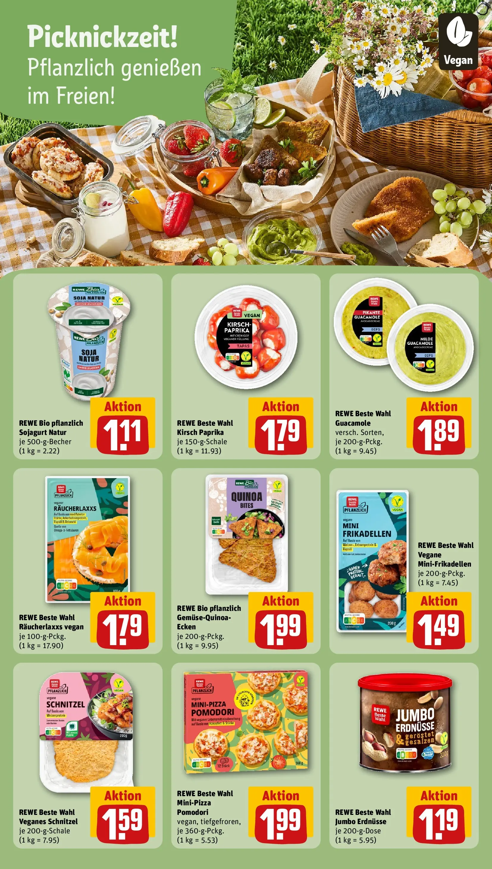 REWE Prospekt ab 06.07.2026 zum Blättern » Angebote | Seite: 11 | Produkte: Erdnüsse, Rapsöl, Schnitzel, Paprika