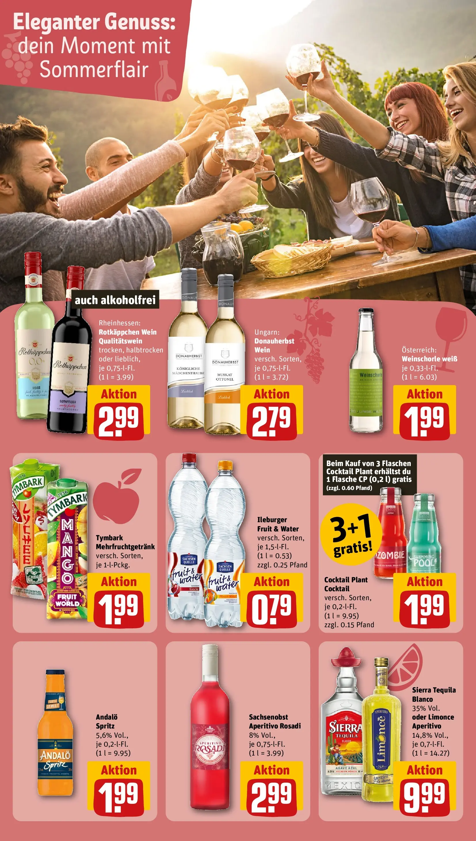 REWE Prospekt ab 06.07.2026 zum Blättern » Angebote | Seite: 13 | Produkte: Sprite, Weinschorle, Rotkäppchen, Wein