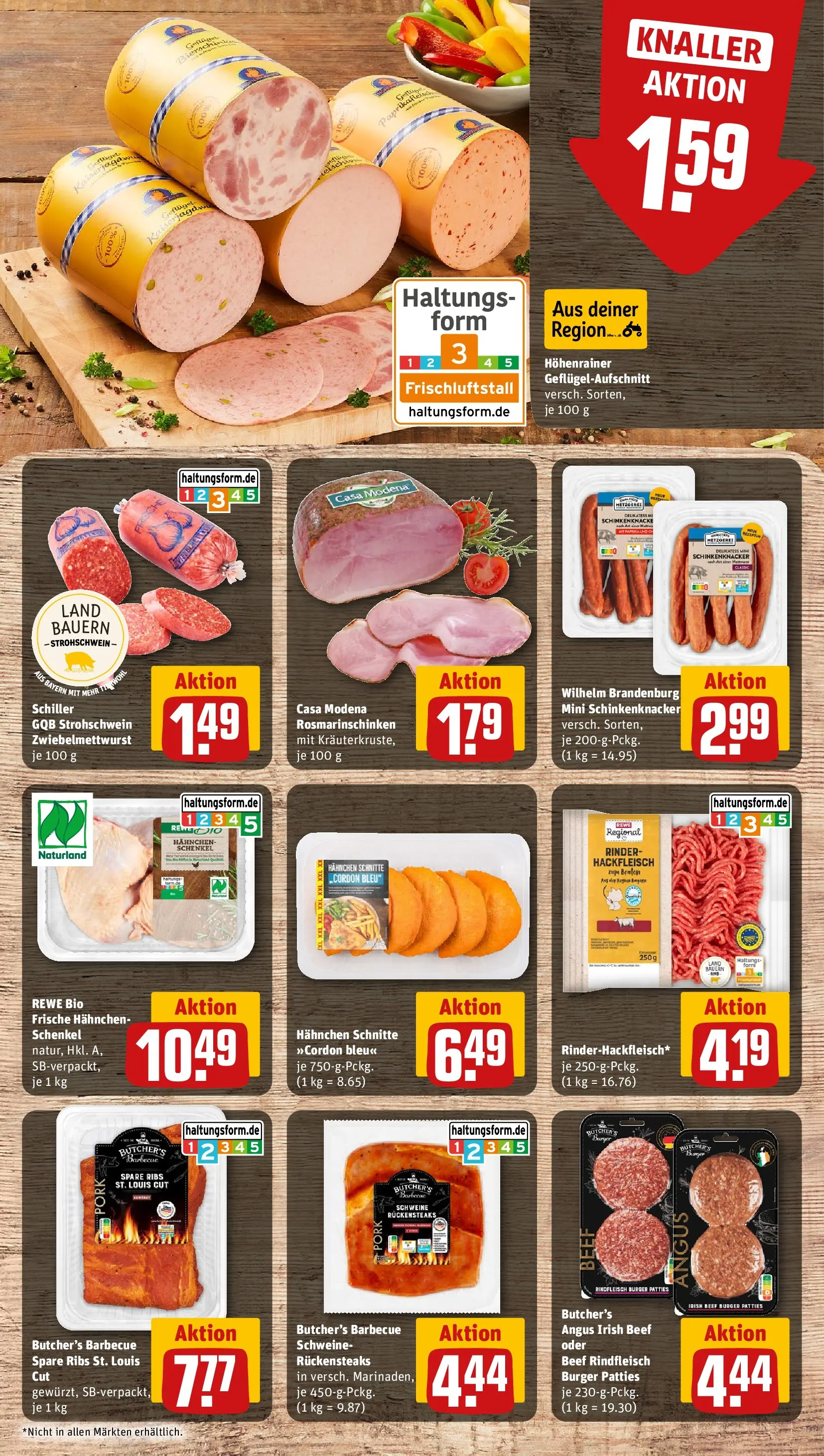 REWE Prospekt ab 06.07.2026 zum Blättern » Angebote | Seite: 6 | Produkte: Hahnchen, Spare ribs, Burger, Hackfleisch