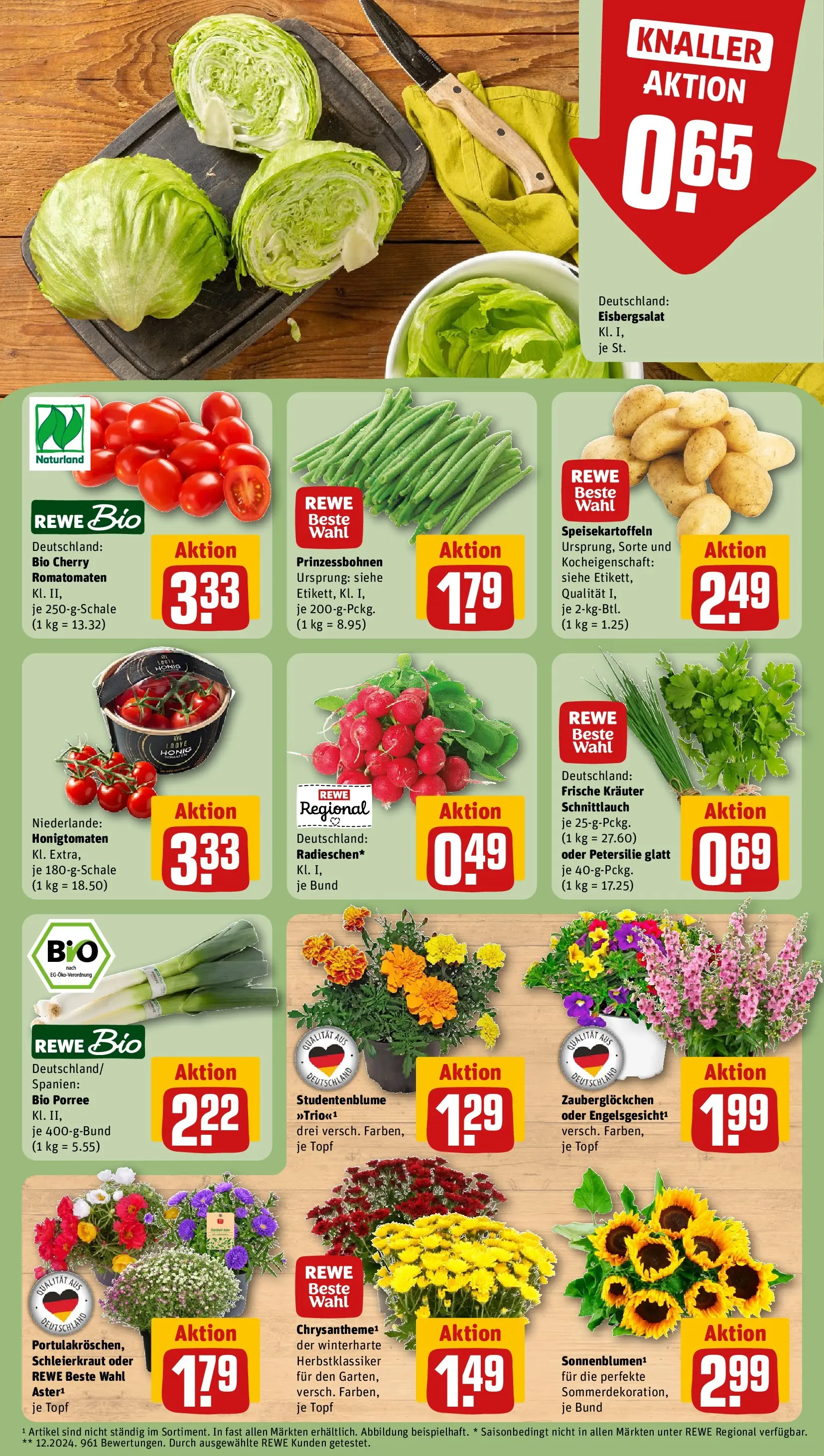 REWE Prospekt ab 06.07.2026 zum Blättern » Angebote | Seite: 5 | Produkte: Eisbergsalat, Petersilie