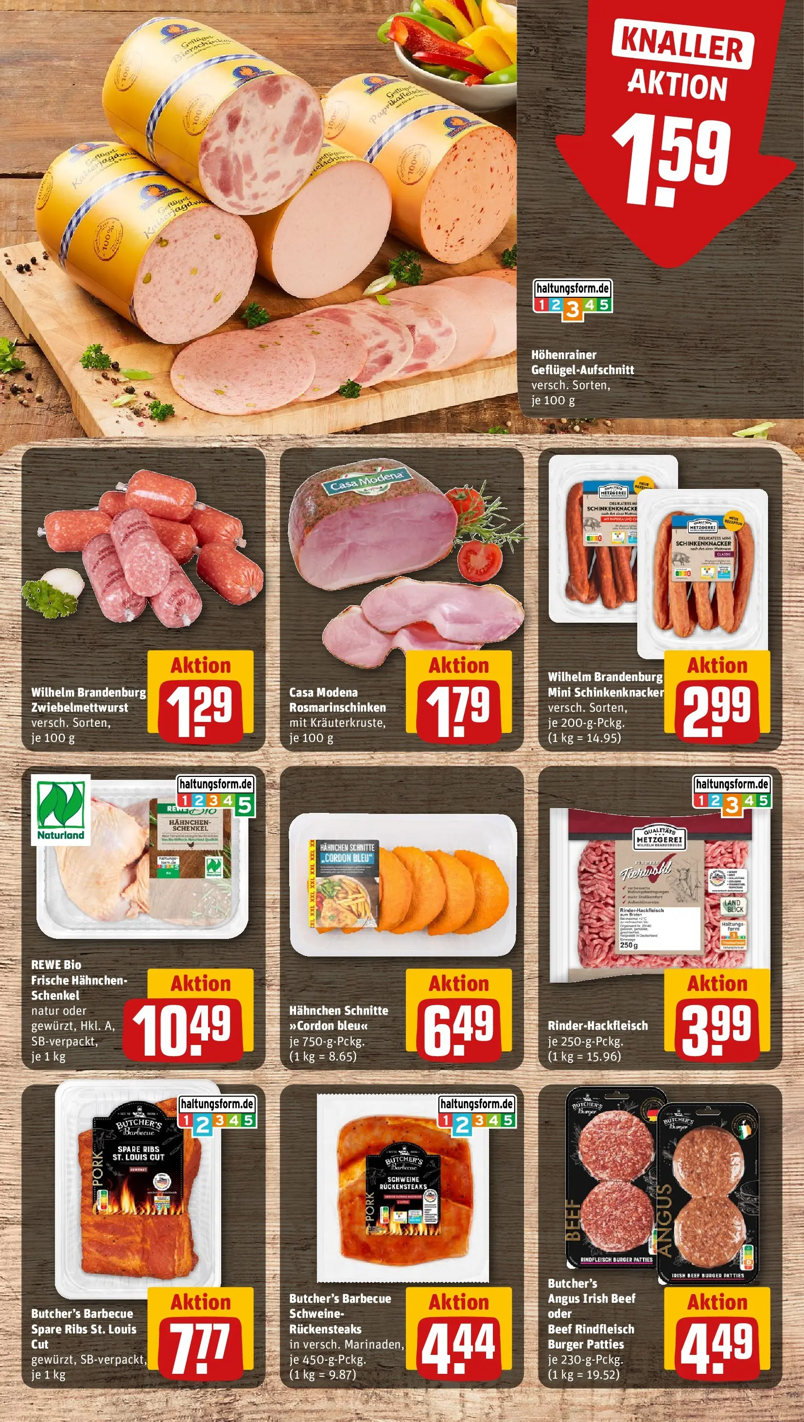 REWE Prospekt ab 06.07.2026 zum Blättern » Angebote | Seite: 8 | Produkte: Hahnchen, Spare ribs, Burger, Rindfleisch