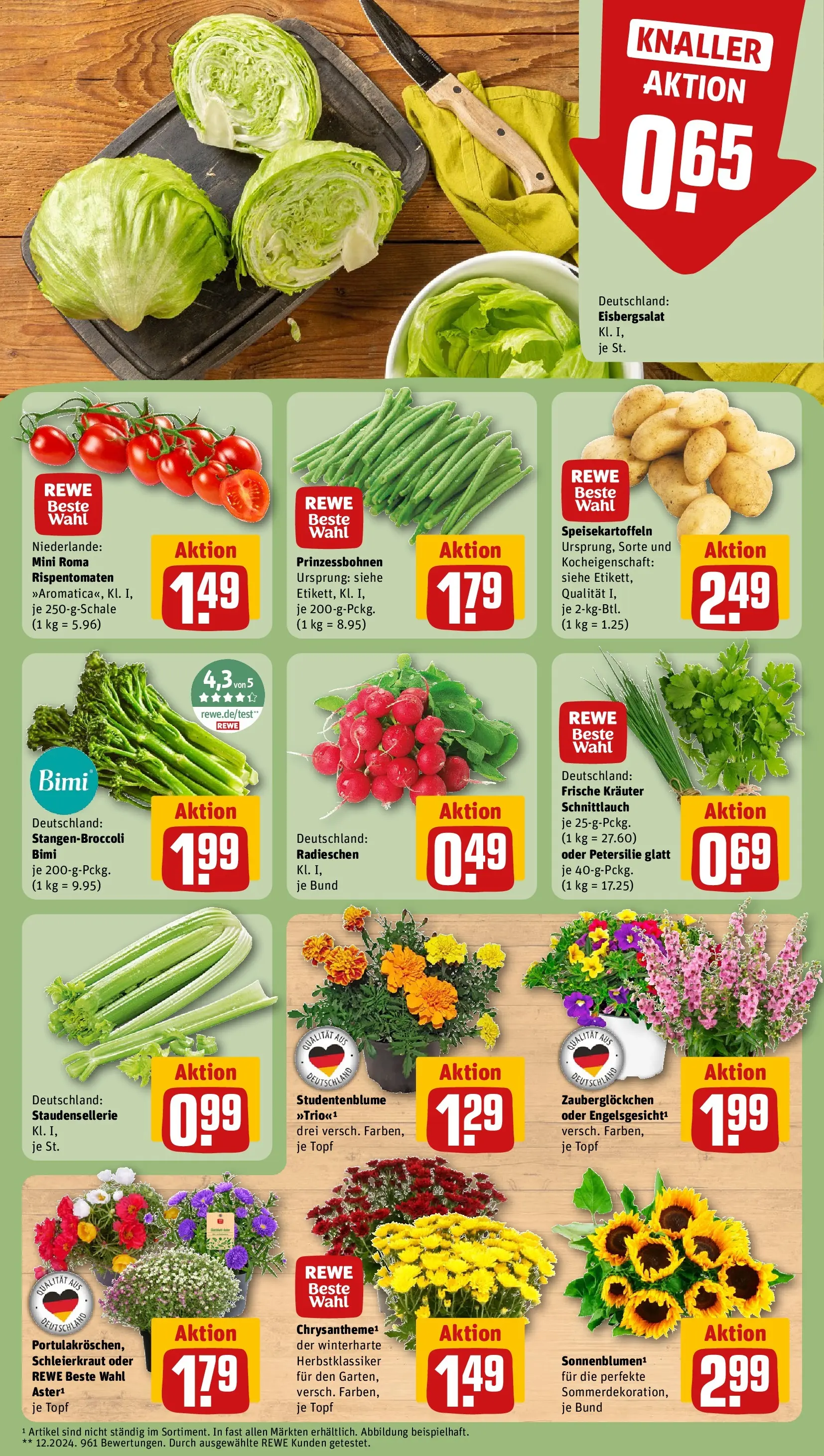 REWE Prospekt ab 06.07.2026 zum Blättern » Angebote | Seite: 5 | Produkte: Eisbergsalat, Petersilie