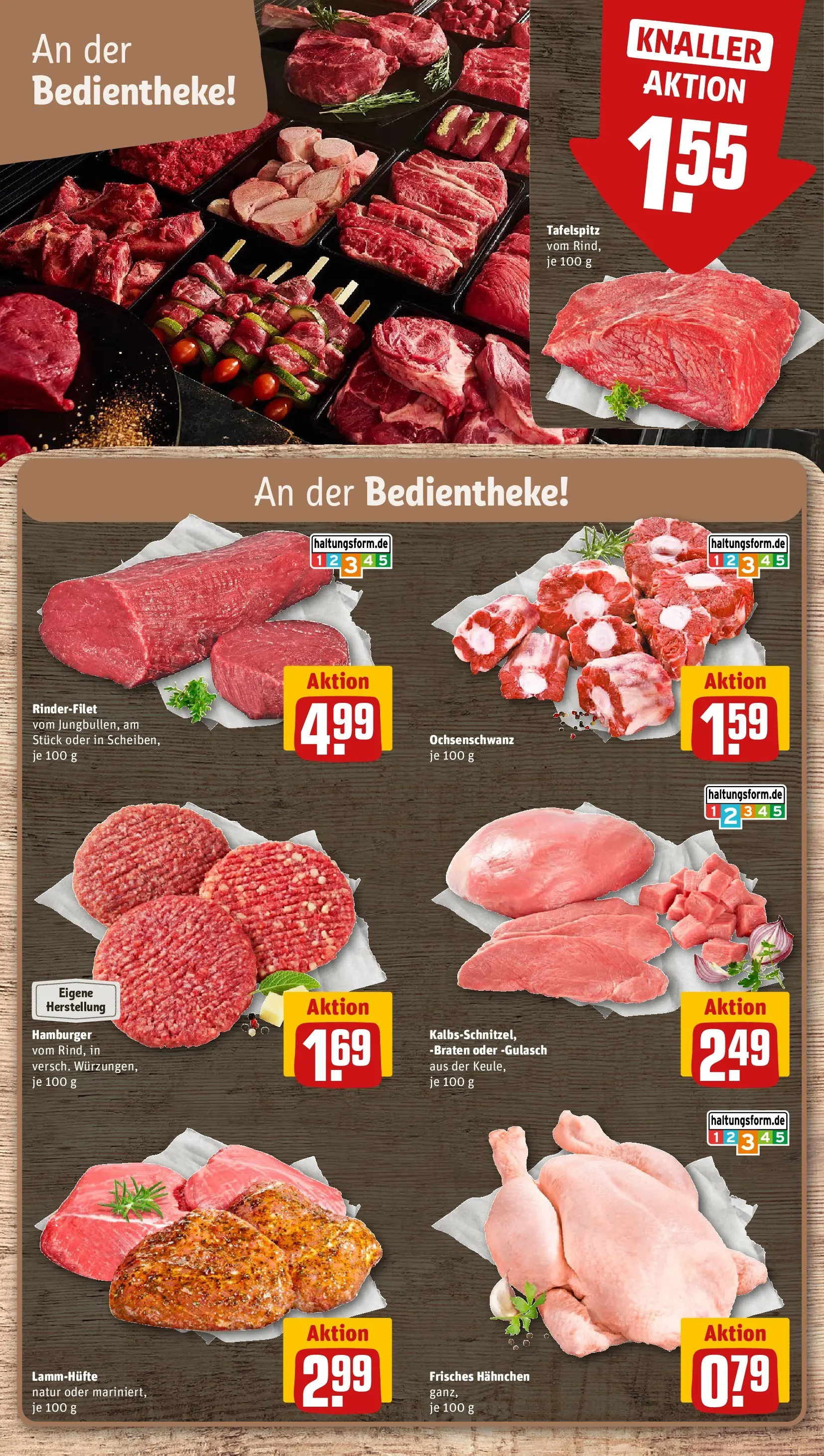 REWE Prospekt ab 06.07.2026 zum Blättern » Angebote | Seite: 6 | Produkte: Tafelspitz, Hahnchen, Rinderfilet, Gulasch