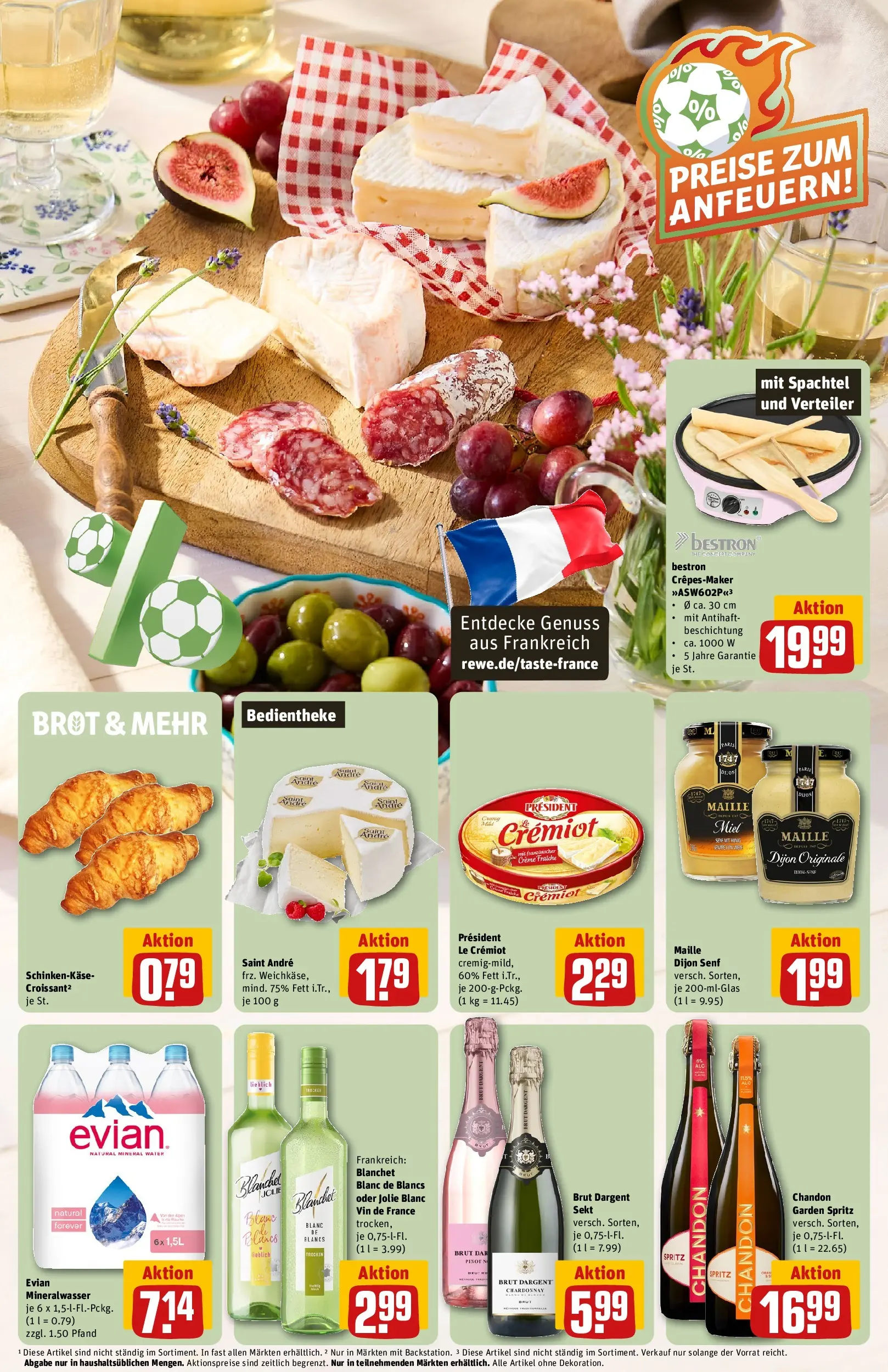 REWE Prospekt ab 06.07.2026 zum Blättern » Angebote | Seite: 5 | Produkte: Sekt, Mineralwasser, Creme, Brut dargent
