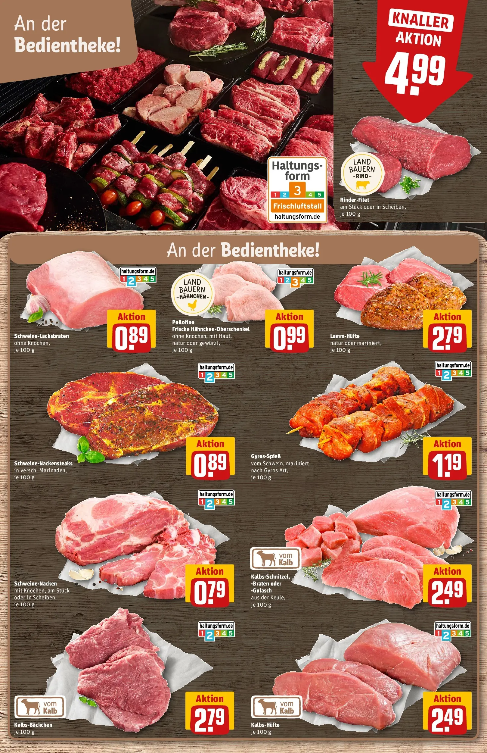 REWE Prospekt ab 06.07.2026 zum Blättern » Angebote | Seite: 10 | Produkte: Hahnchen, Schweinenacken, Gyros, Gulasch