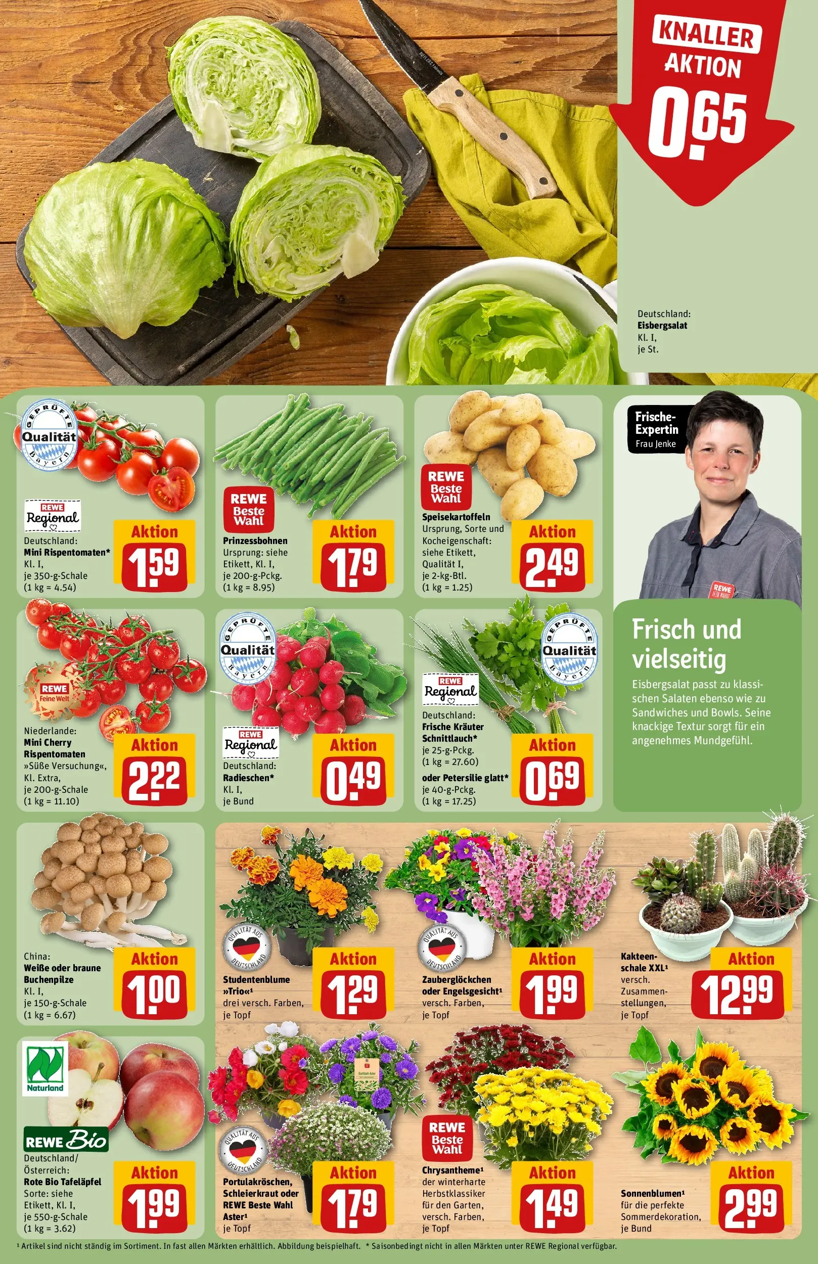 REWE Prospekt ab 06.07.2026 zum Blättern » Angebote | Seite: 9 | Produkte: Hahnchen, Hahnchenschenkel, Burger, Bourbon
