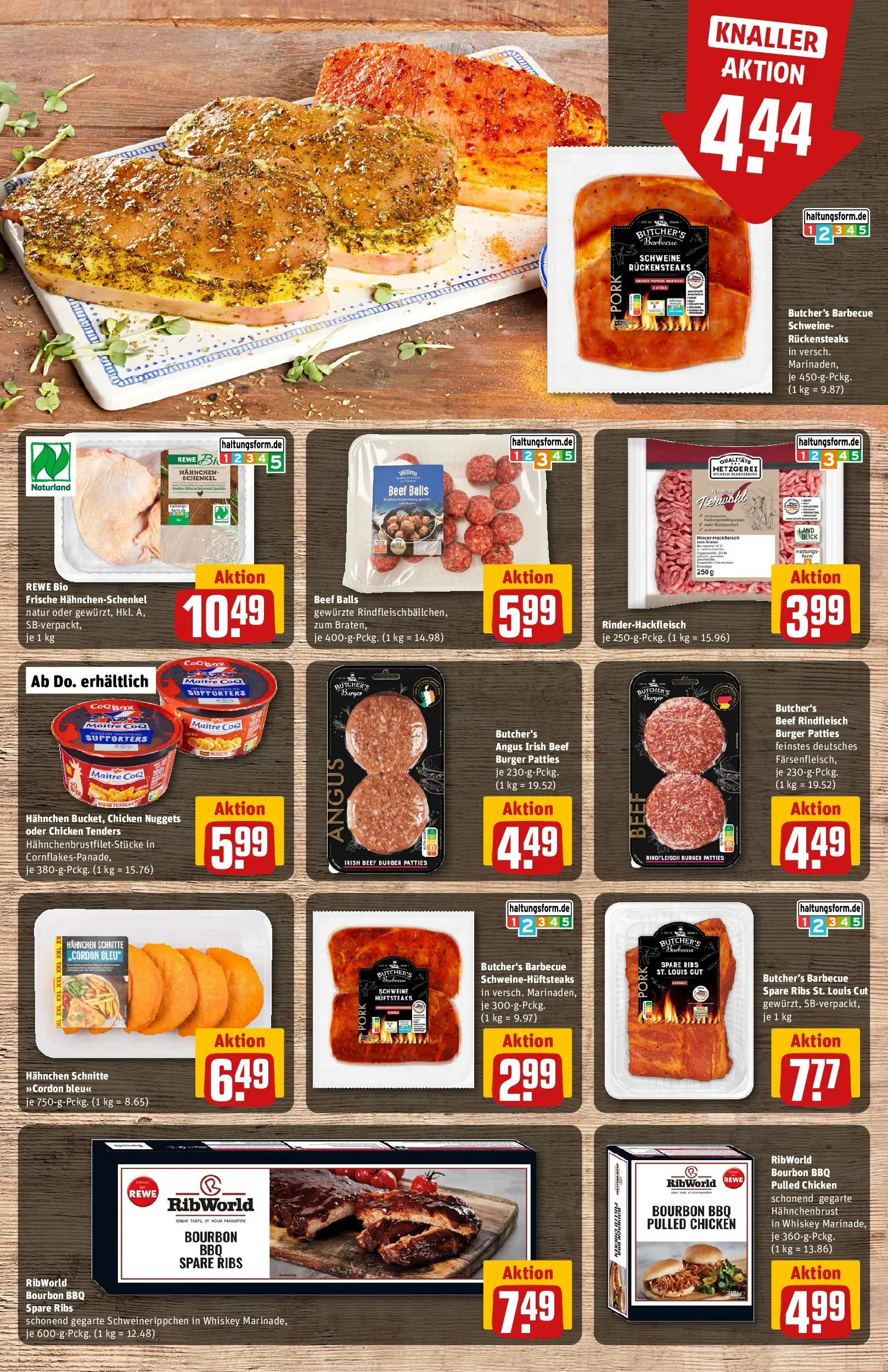 REWE Prospekt ab 06.07.2026 zum Blättern » Angebote | Seite: 11 | Produkte: Hahnchen, Hahnchenschenkel, Spare ribs, Burger