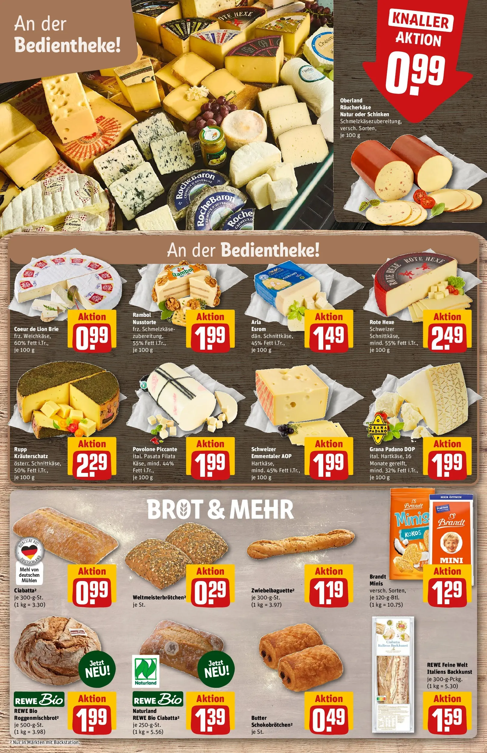 REWE Prospekt ab 06.07.2026 zum Blättern » Angebote | Seite: 13 | Produkte: Mehl, Butter, Brot, Schinken