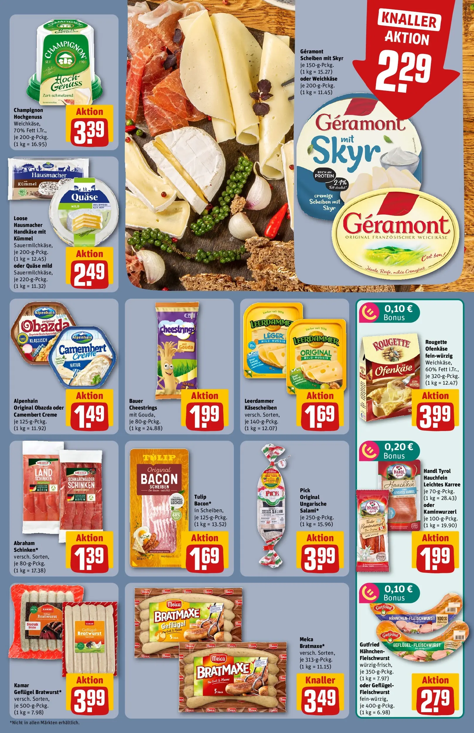 REWE Prospekt ab 06.07.2026 zum Blättern » Angebote | Seite: 15 | Produkte: Gouda, Leerdammer, Salami, Schinken