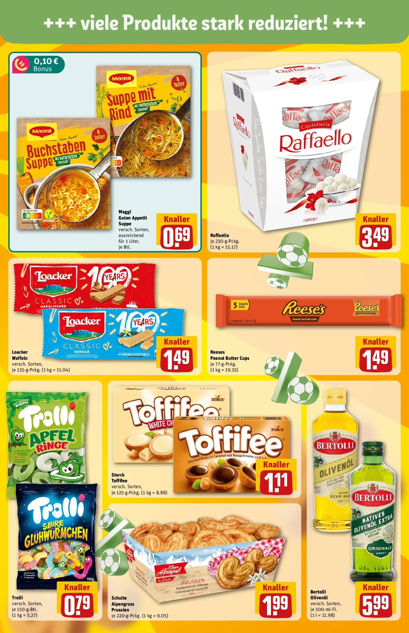 REWE Prospekt ab 06.07.2026 zum Blättern » Angebote | Seite: 17 | Produkte: Raffaello, Butter, Olivenol, Äpfel