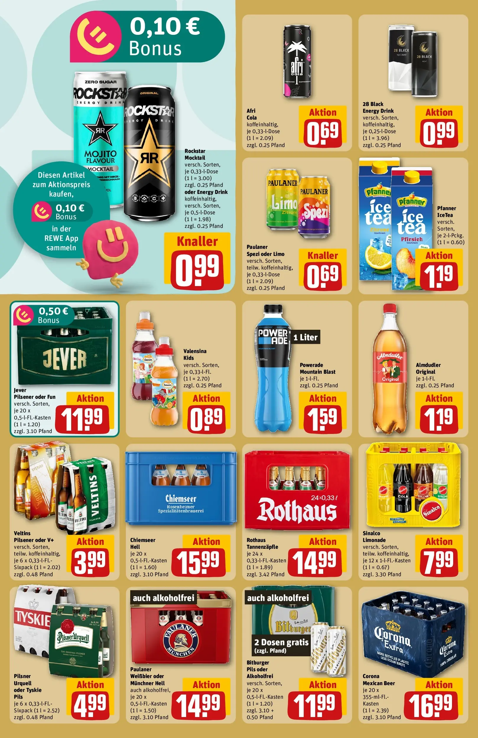 REWE Prospekt ab 06.07.2026 zum Blättern » Angebote | Seite: 20 | Produkte: Sinalco, Weißbier, Pils, Powerade