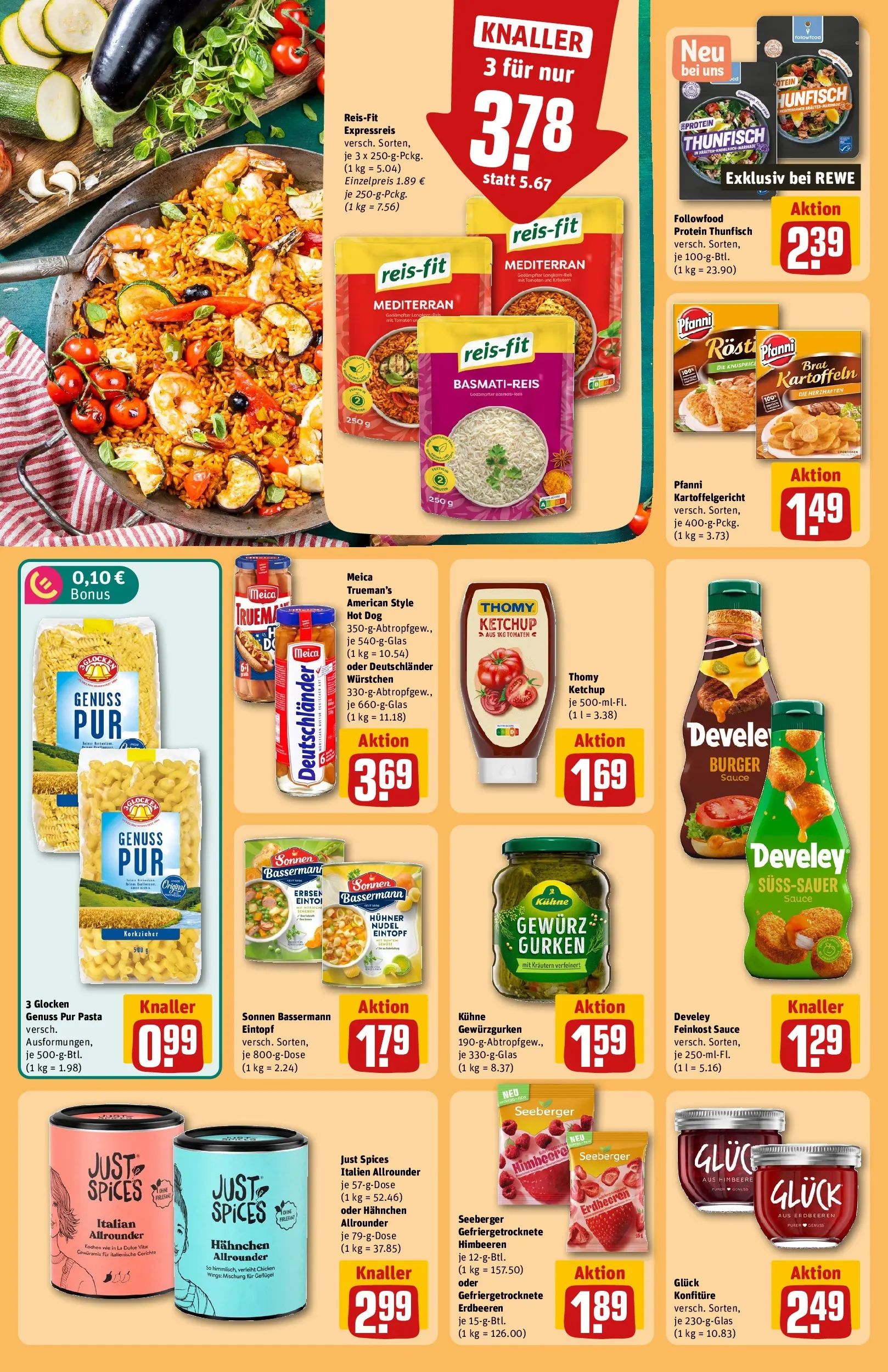REWE Prospekt ab 06.07.2026 zum Blättern » Angebote | Seite: 22 | Produkte: Himbeeren, Hahnchen, Tomaten, Ketchup