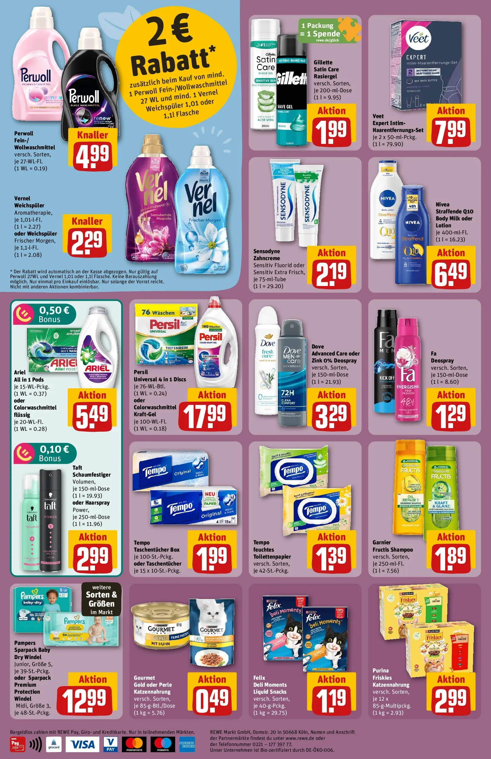 REWE Prospekt ab 06.07.2026 zum Blättern » Angebote | Seite: 26 | Produkte: Ariel, Pampers, Haarspray, Persil
