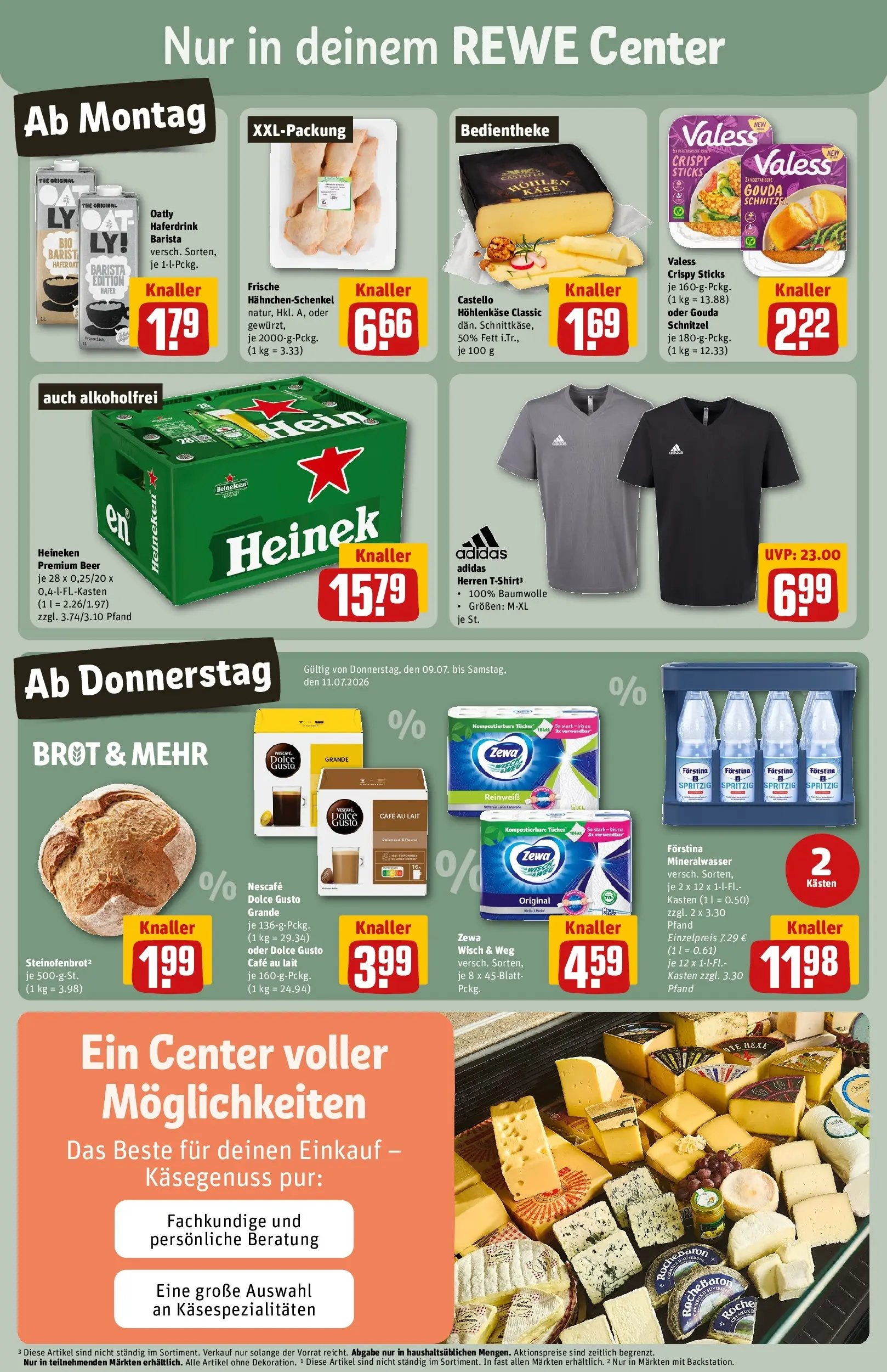 REWE Prospekt ab 06.07.2026 zum Blättern » Angebote | Seite: 5 | Produkte: Sekt, Mineralwasser, Creme, Brot