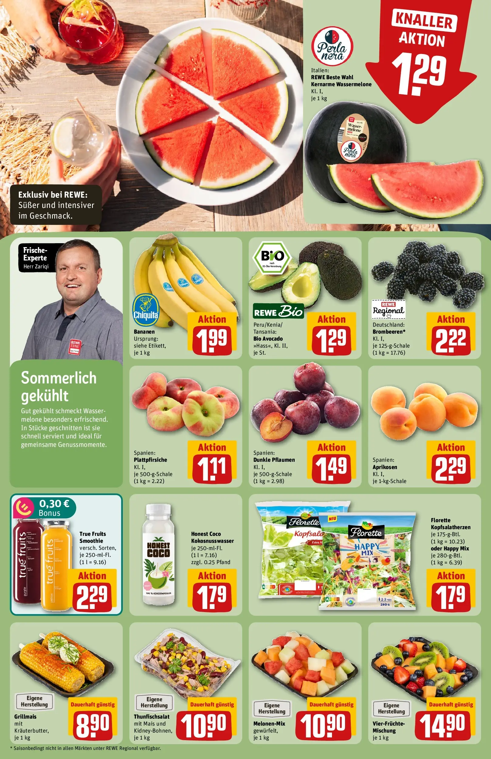 REWE Prospekt ab 06.07.2026 zum Blättern » Angebote | Seite: 8 | Produkte: Rinderfilet, Schweinenacken, Kalbsleber