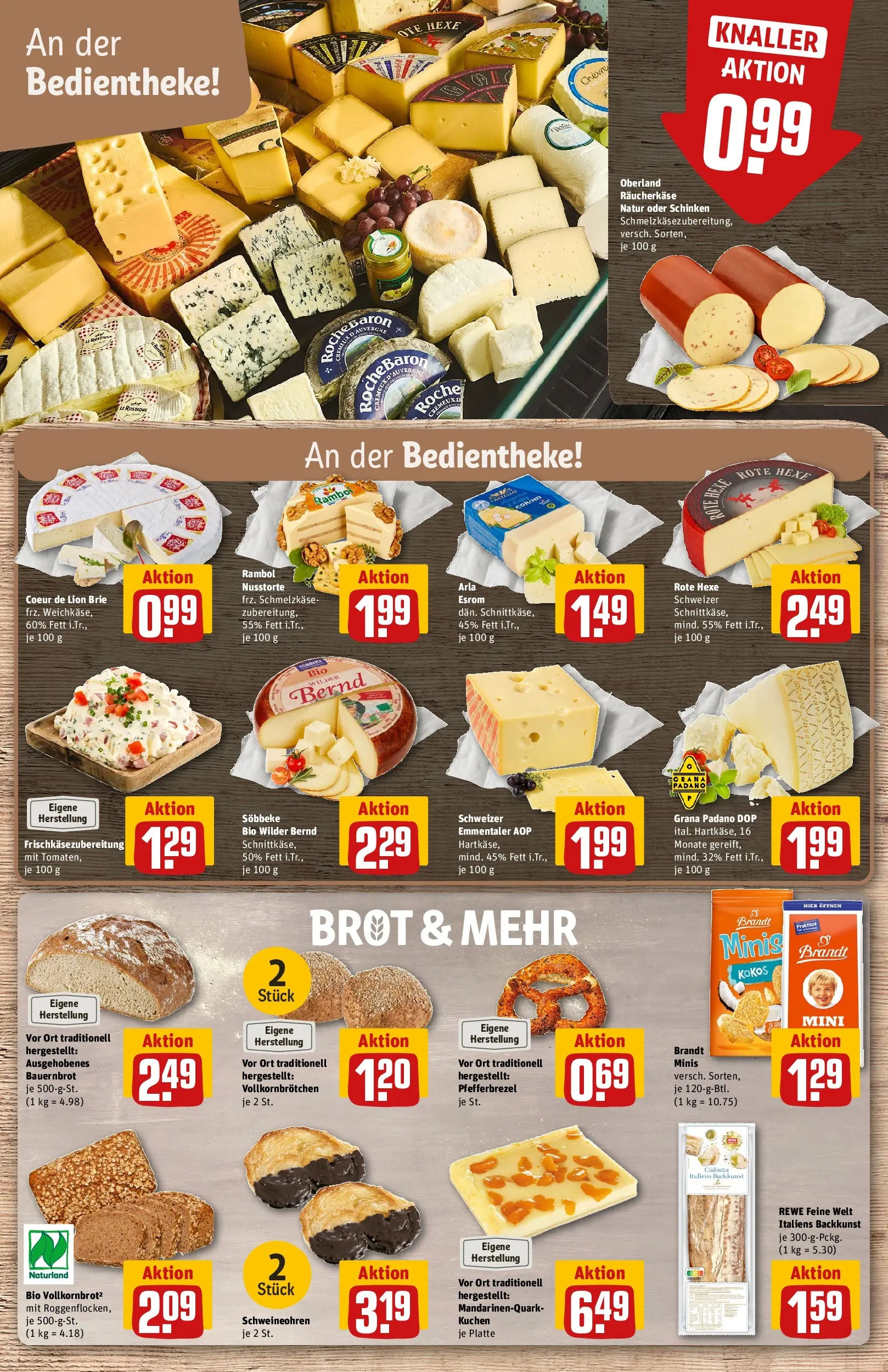 REWE Prospekt ab 06.07.2026 zum Blättern » Angebote | Seite: 13 | Produkte: Hahnchen, Tisch, Baguette, Pasta