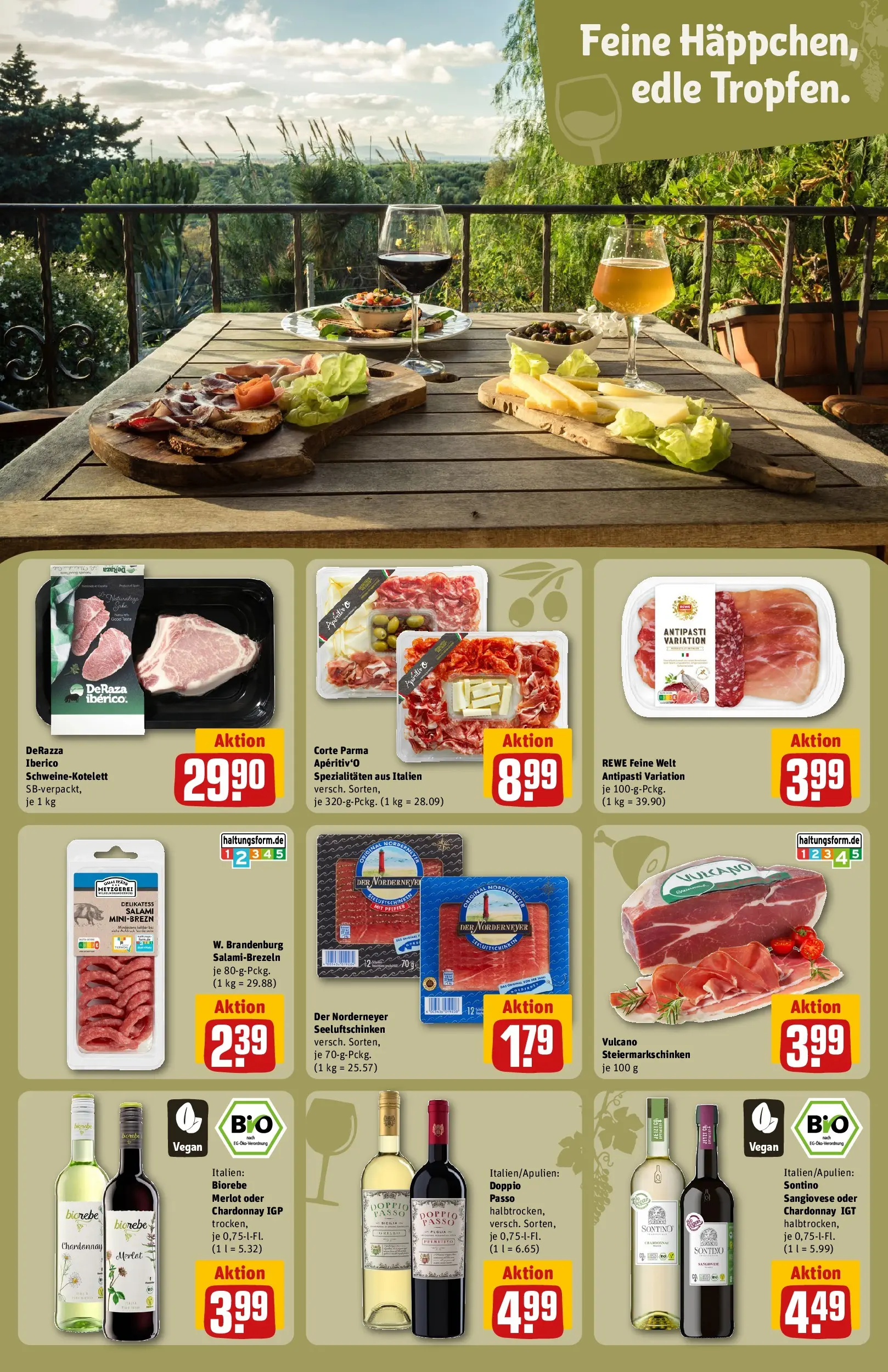 REWE Prospekt ab 06.07.2026 zum Blättern » Angebote | Seite: 21 | Produkte: Merlot, Doppio Passo, Salami
