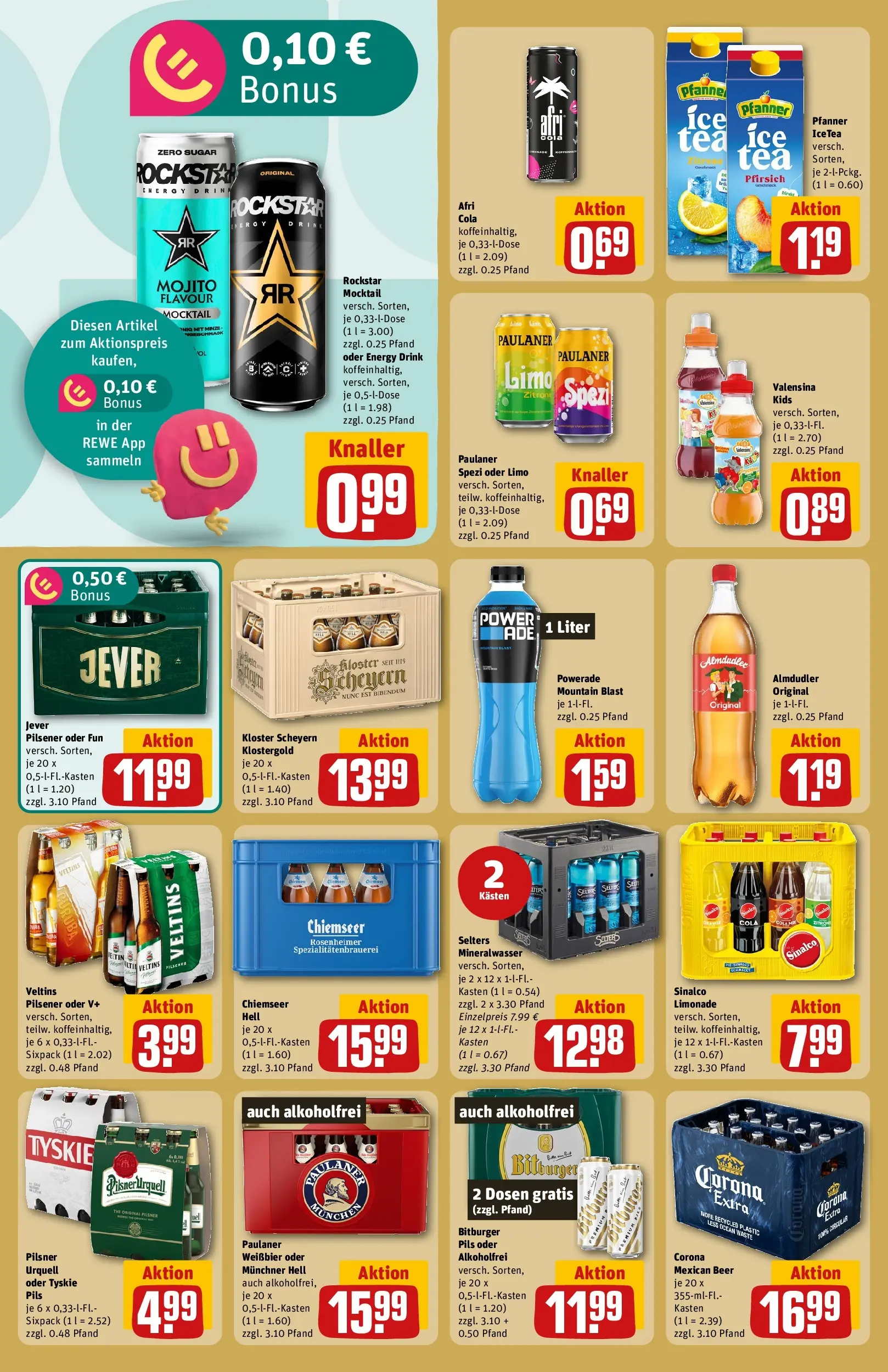 REWE Prospekt ab 06.07.2026 zum Blättern » Angebote | Seite: 24 | Produkte: Rockstar, Pils, Powerade, Paulaner