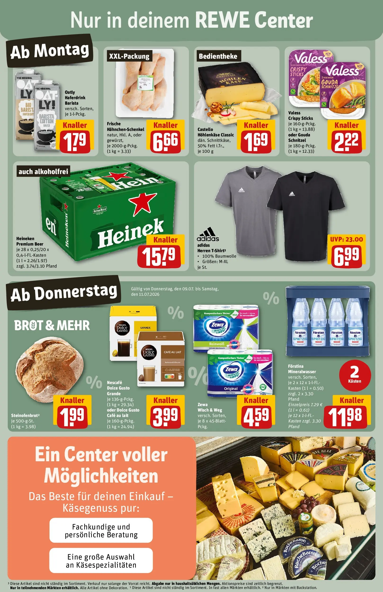 REWE Prospekt ab 06.07.2026 zum Blättern » Angebote | Seite: 5 | Produkte: Nescafe, Hahnchenschenkel, Oatly, Dolce gusto