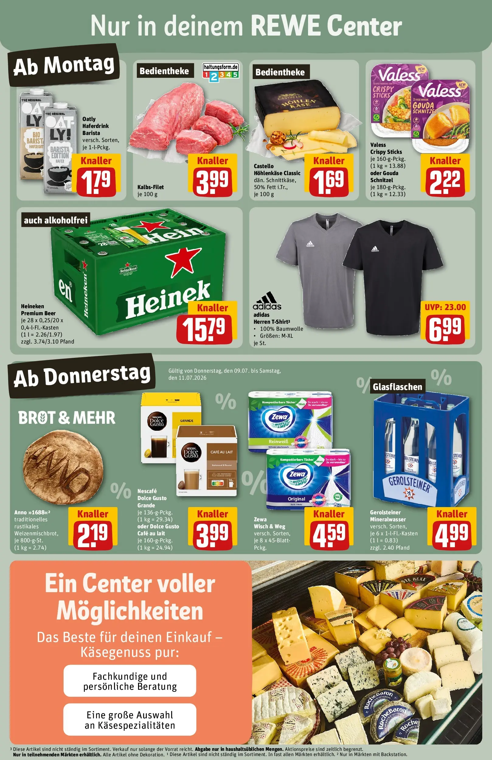 REWE Prospekt ab 06.07.2026 zum Blättern » Angebote | Seite: 5 | Produkte: Sekt, Mineralwasser, Creme, Brot