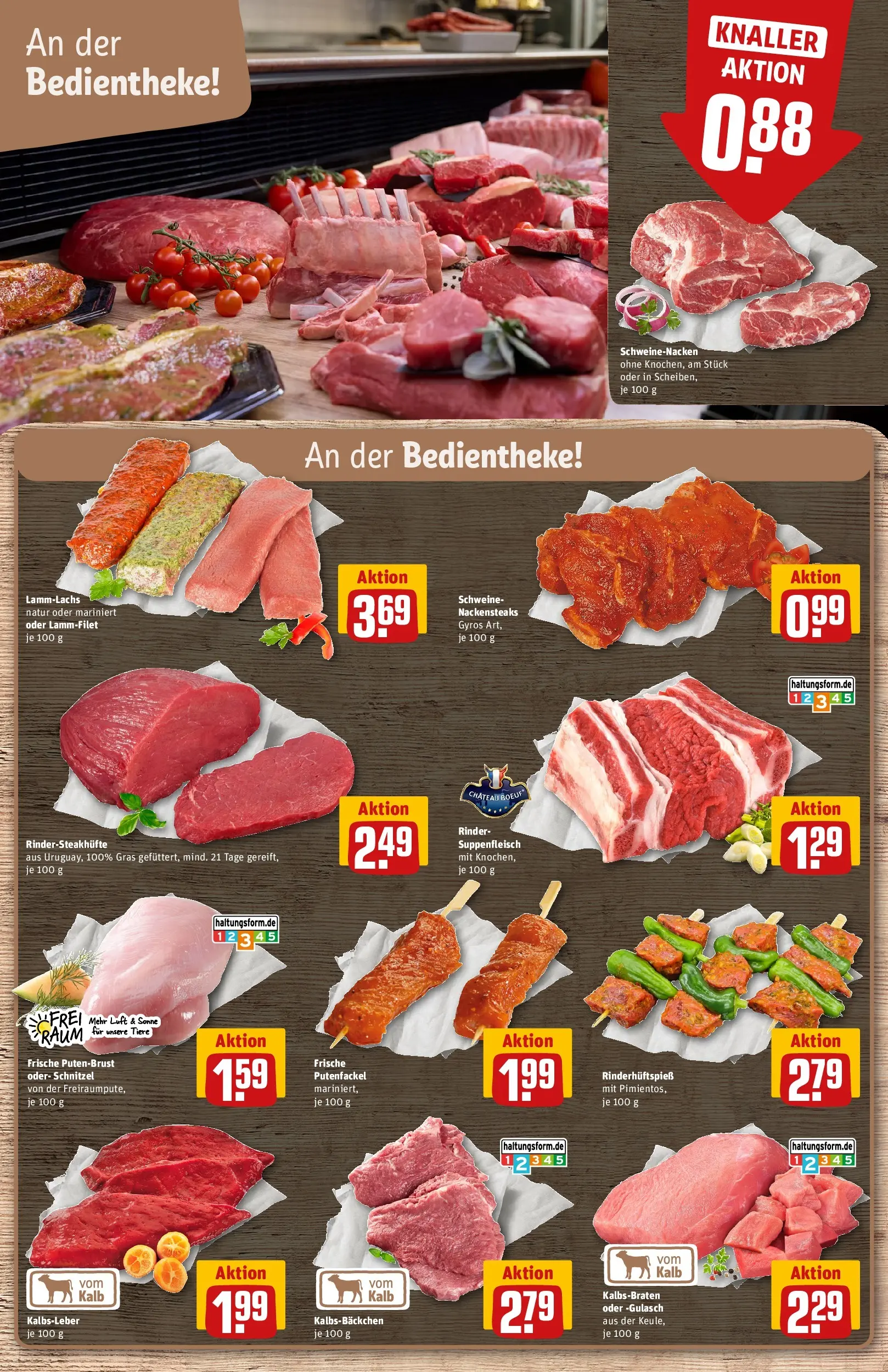 REWE Prospekt ab 06.07.2026 zum Blättern » Angebote | Seite: 10 | Produkte: Baguette, Garnelen, Gemüse