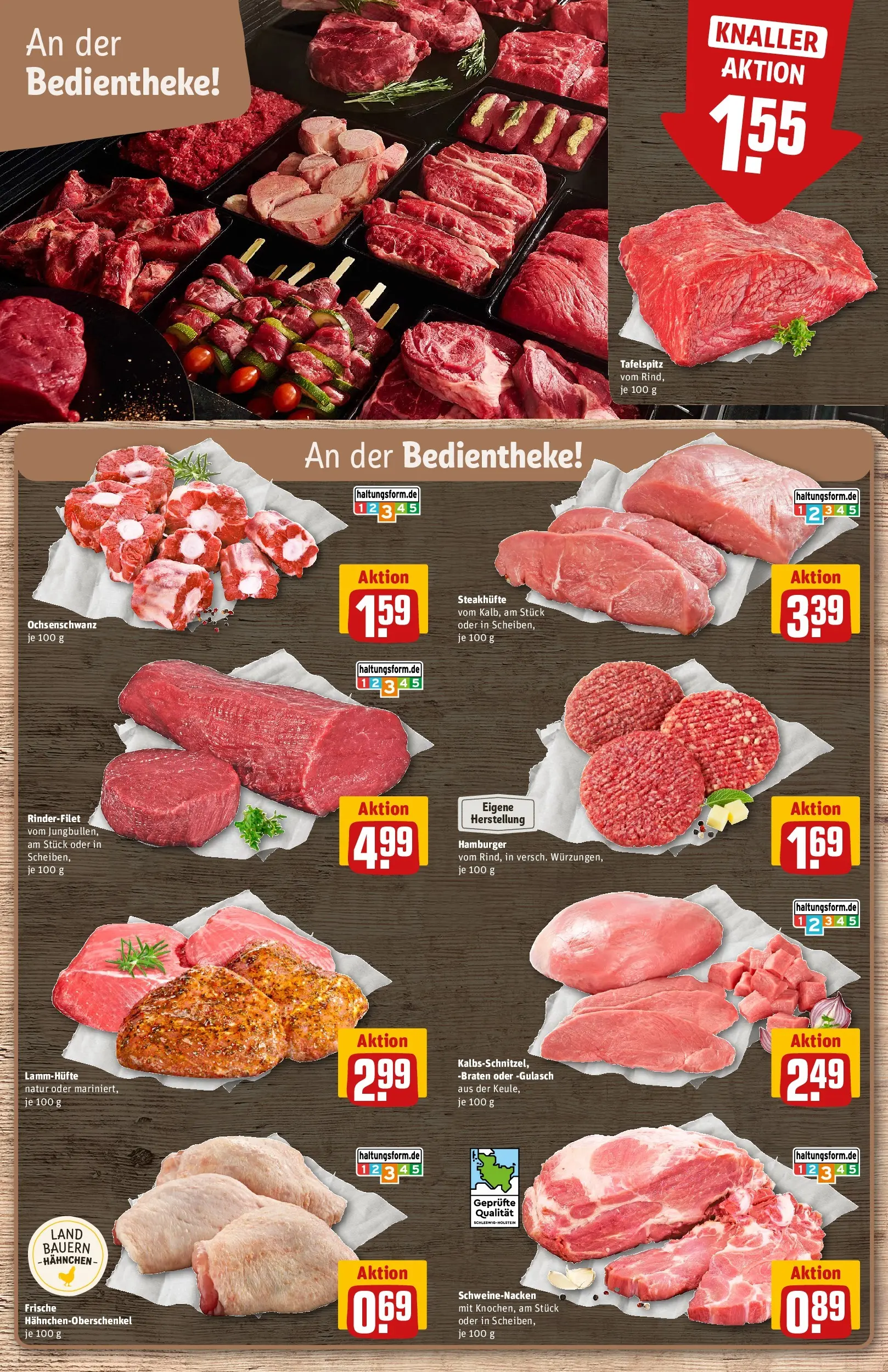 REWE Prospekt ab 06.07.2026 zum Blättern » Angebote | Seite: 8 | Produkte: Tafelspitz, Hahnchen, Rinderfilet, Gulasch