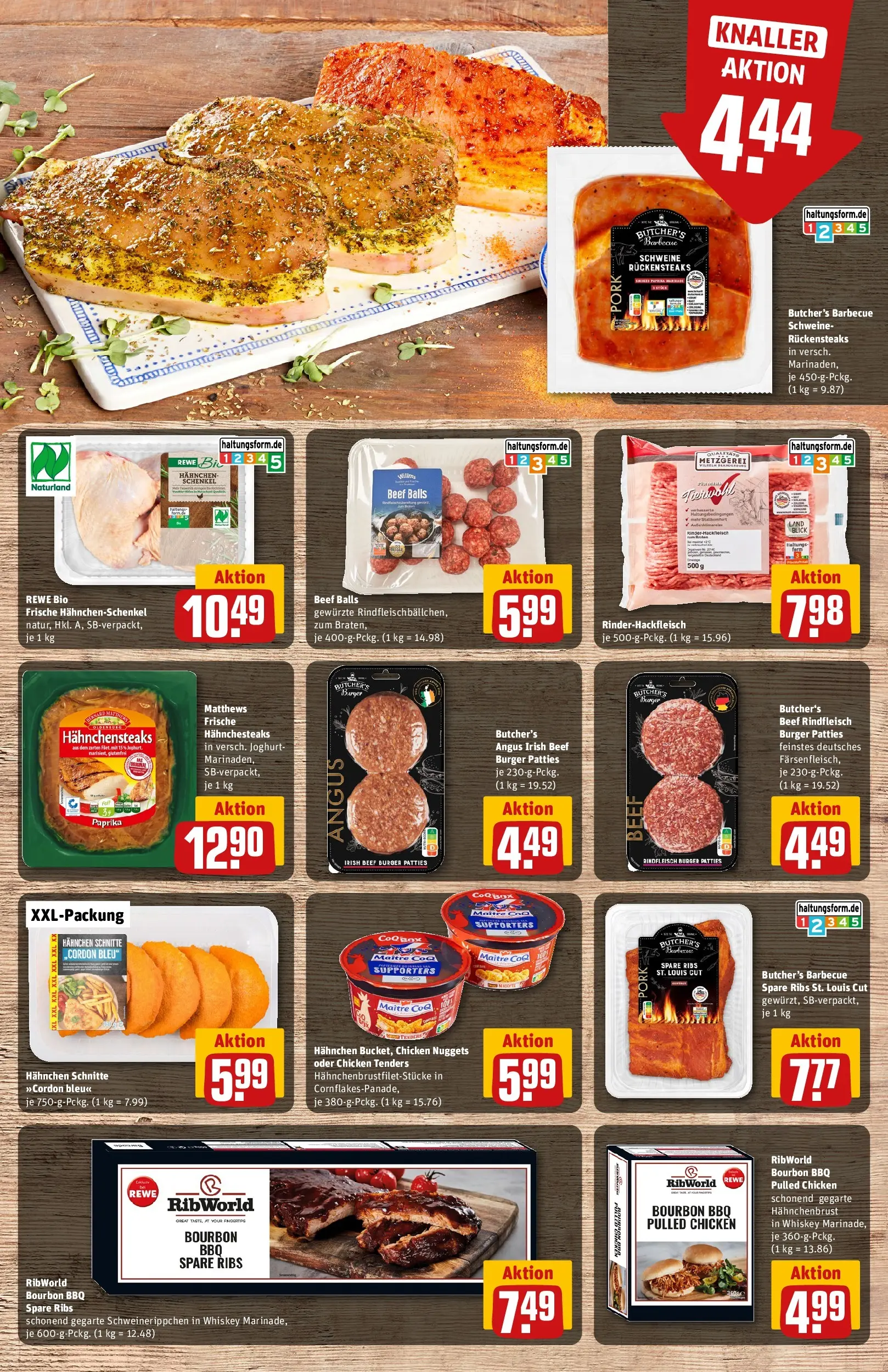 REWE Prospekt ab 06.07.2026 zum Blättern » Angebote | Seite: 9 | Produkte: Burger, Paprika, Bourbon, Whiskey